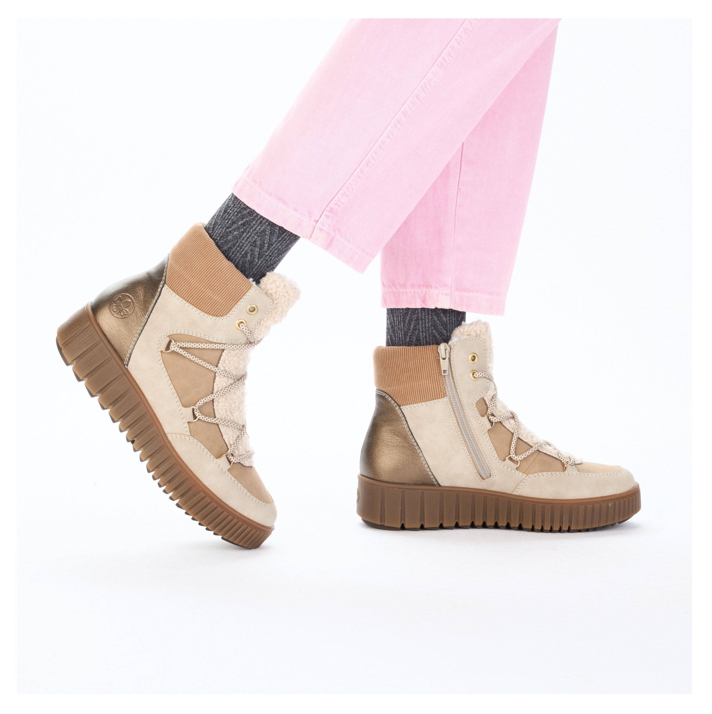 Rieker Winterboots  Schnürboots, Plateauboots, mit Warmfutter