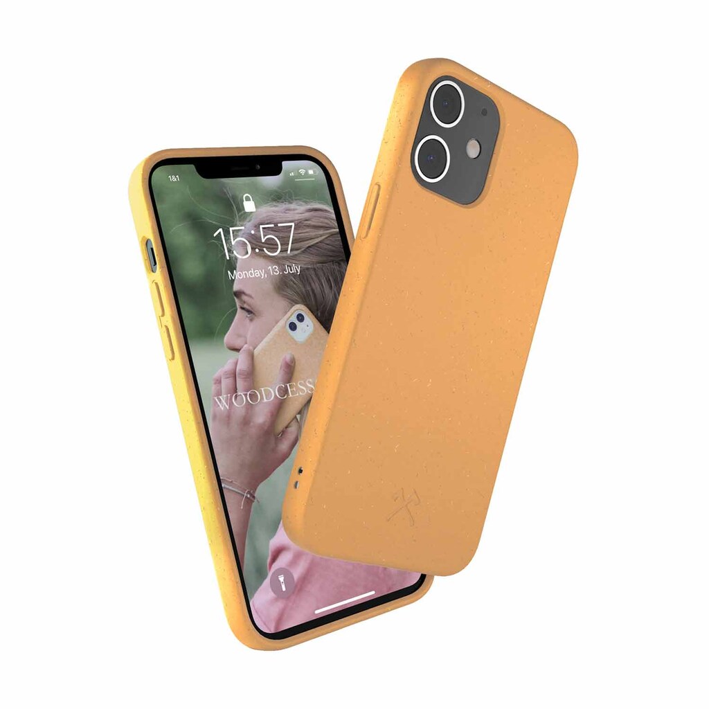 Woodcessories Smartphone-Hülle »Bio Case Classic«, iPhone 12 Mini, geeignet für iPhone 12 mini