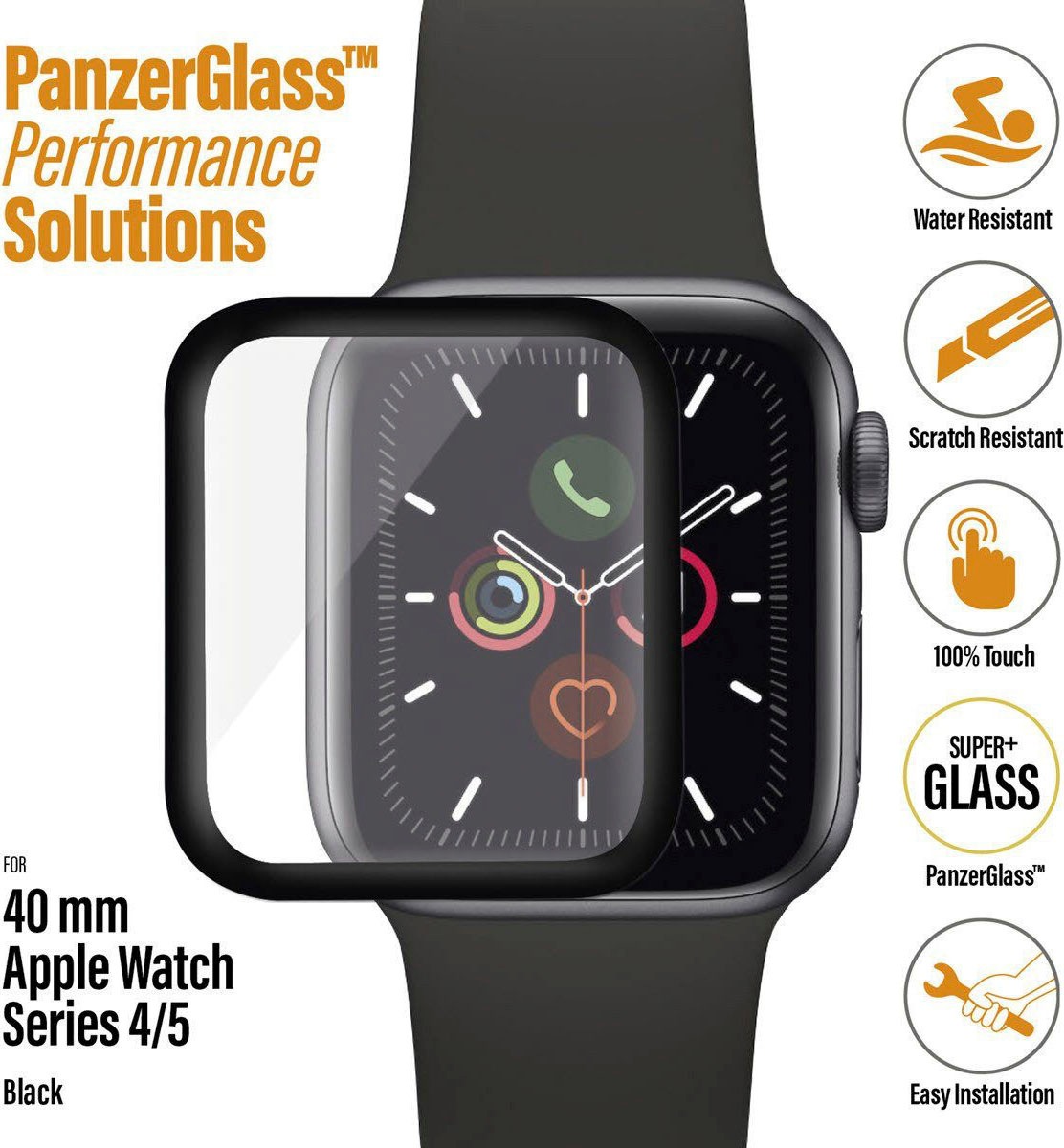 PanzerGlass Displayschutzglas »Schutzglas für Apple Watch Series 4/5 40mm«, für Apple Watch Series 4/5 40 mm