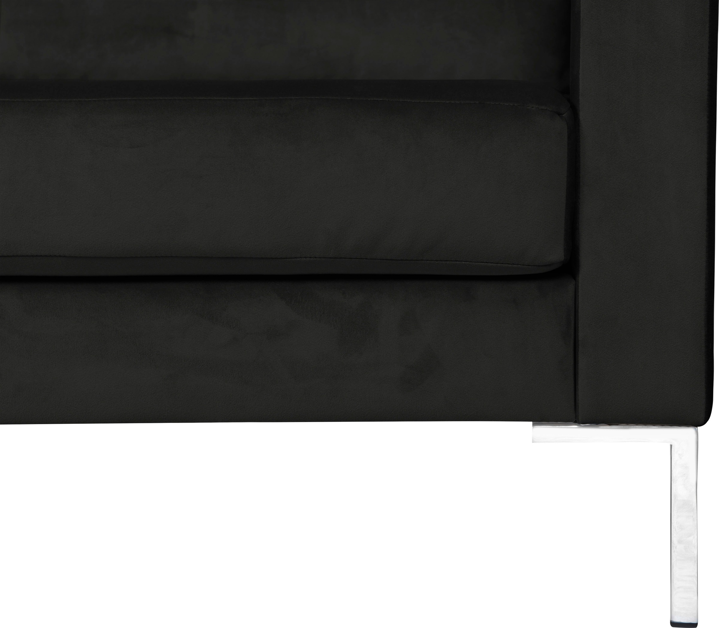 Alte Gerberei Ecksofa »Velina, L-Form«, mit Metall-Winkelfüßen, Breite 251 cm