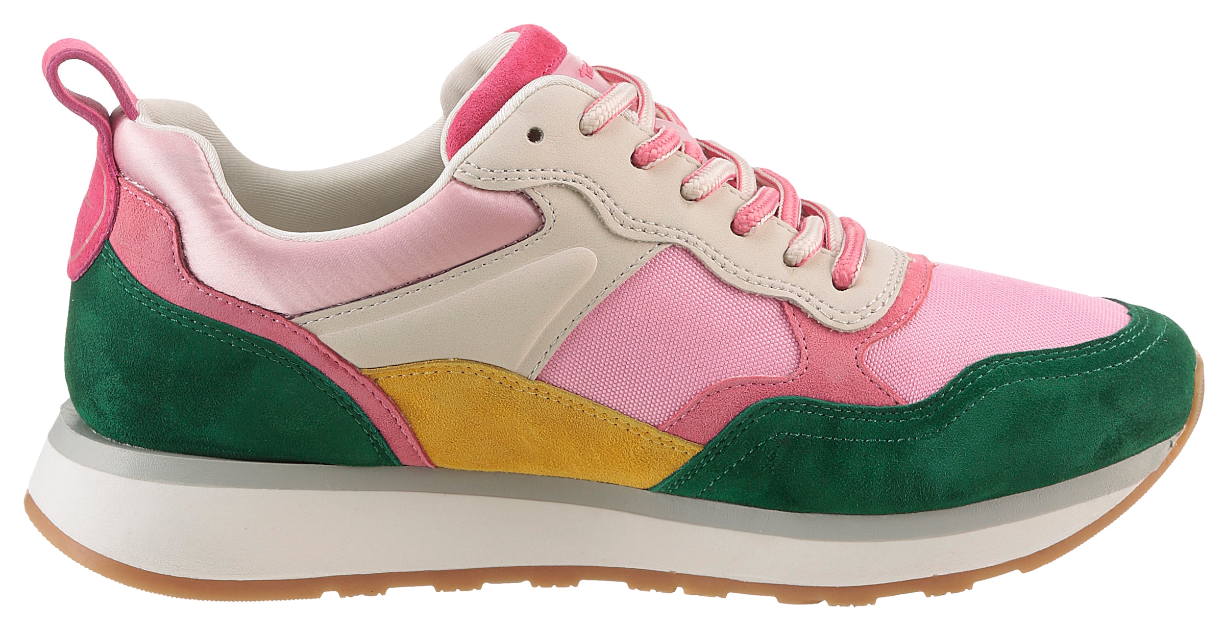 Tamaris Sneaker, Freizeitschuh, Halbschuh, Schnürschuh mit bunten Kontrastbesätzen
