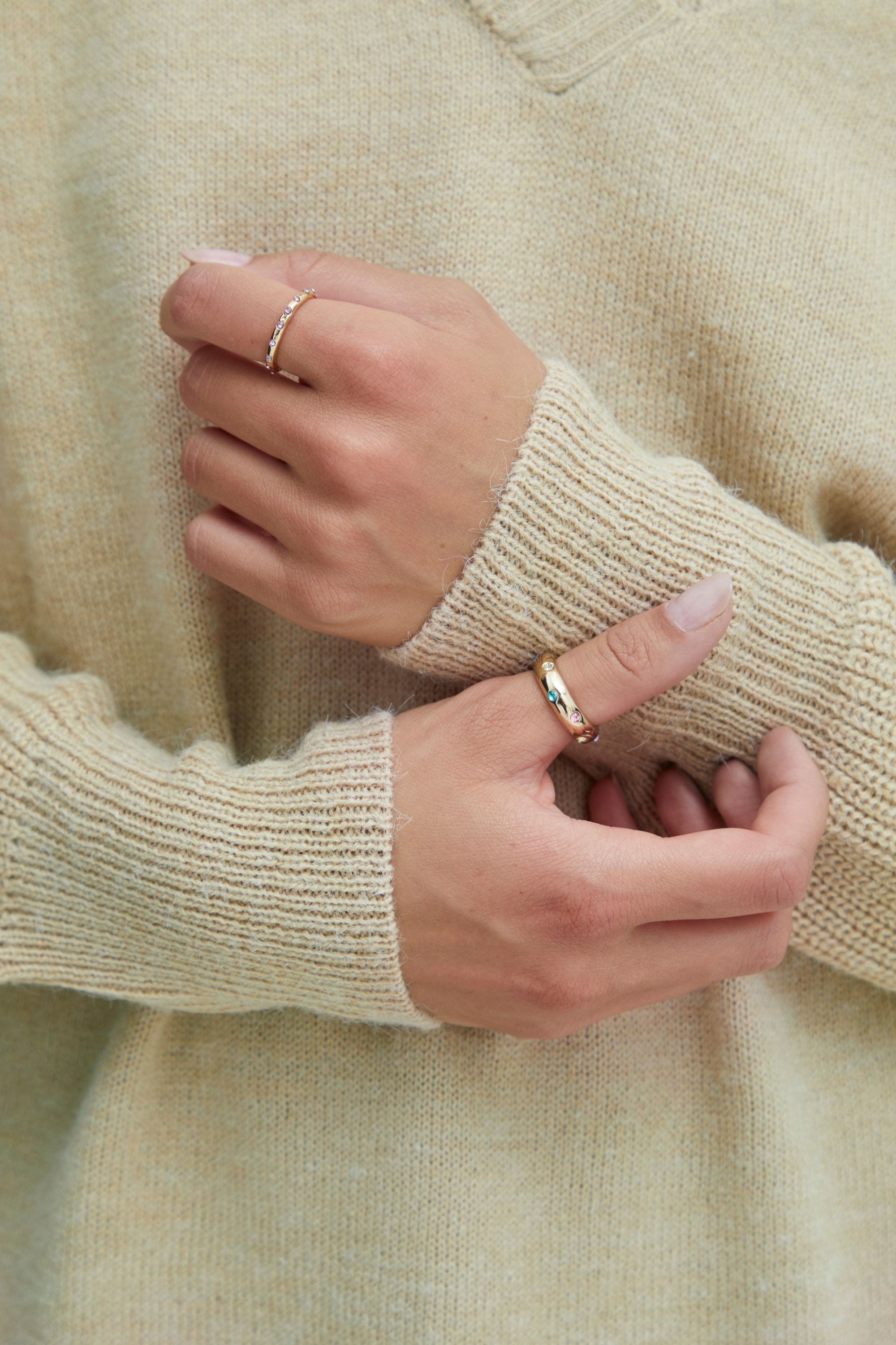 Ichi Strickfleece-Pullover »Strickpullover IHNovo«