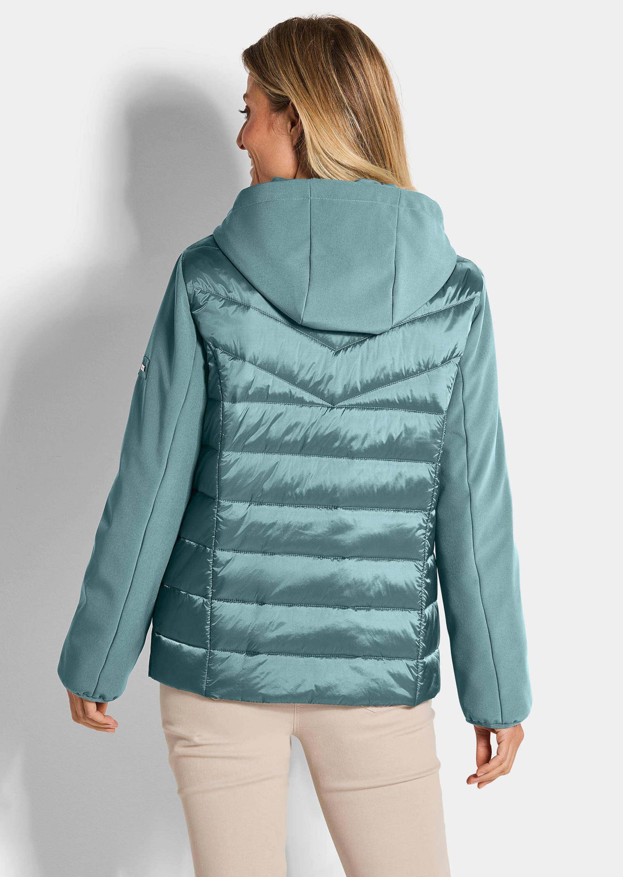 GOLDNER Kurzjacke »Kurzgröße Steppjacke mit Ärmeln aus Softshell« Mit herausnehmbaren Einsatz