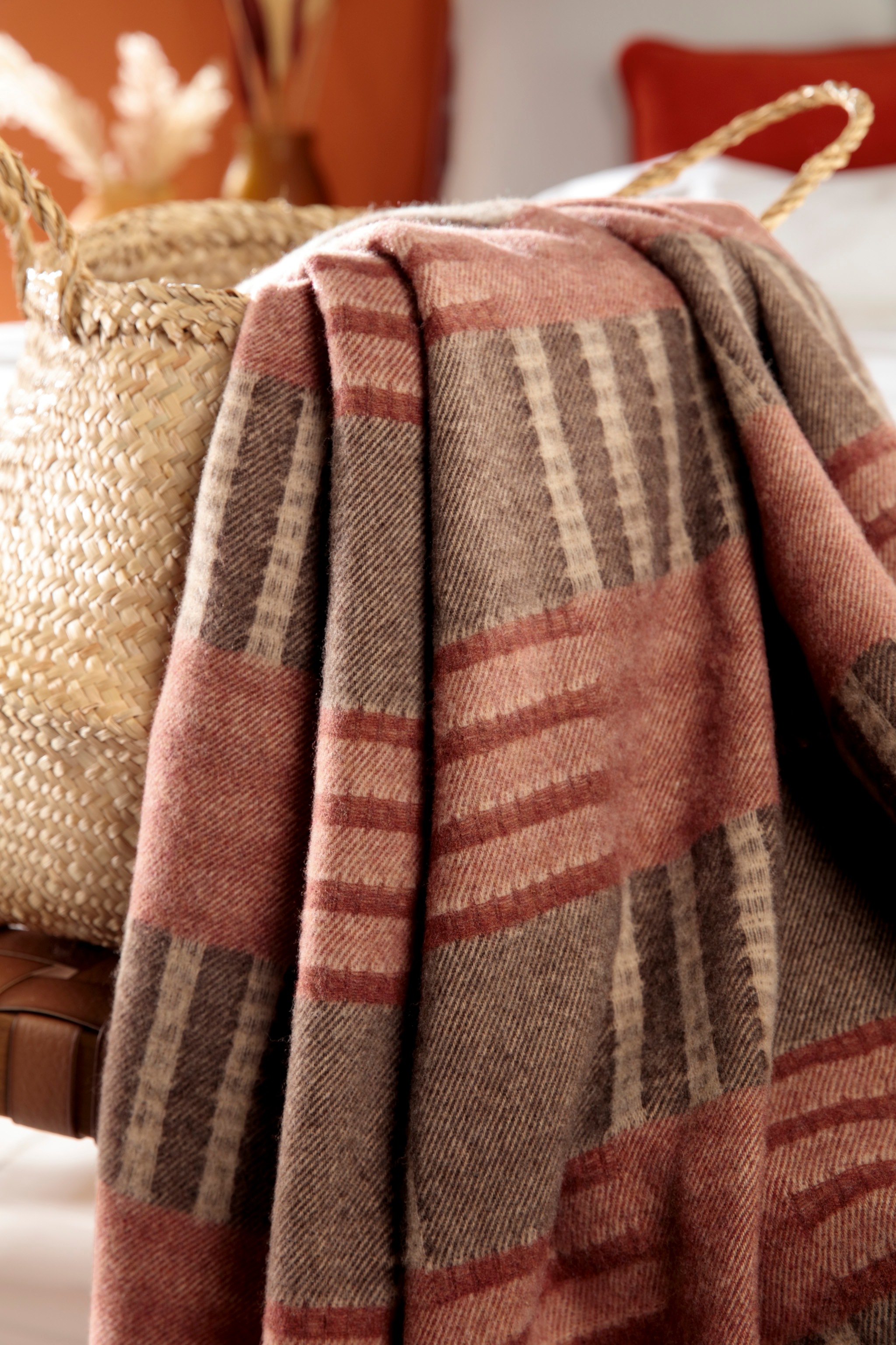 Biederlack Plaid »Structural Quad« mit Zierstich