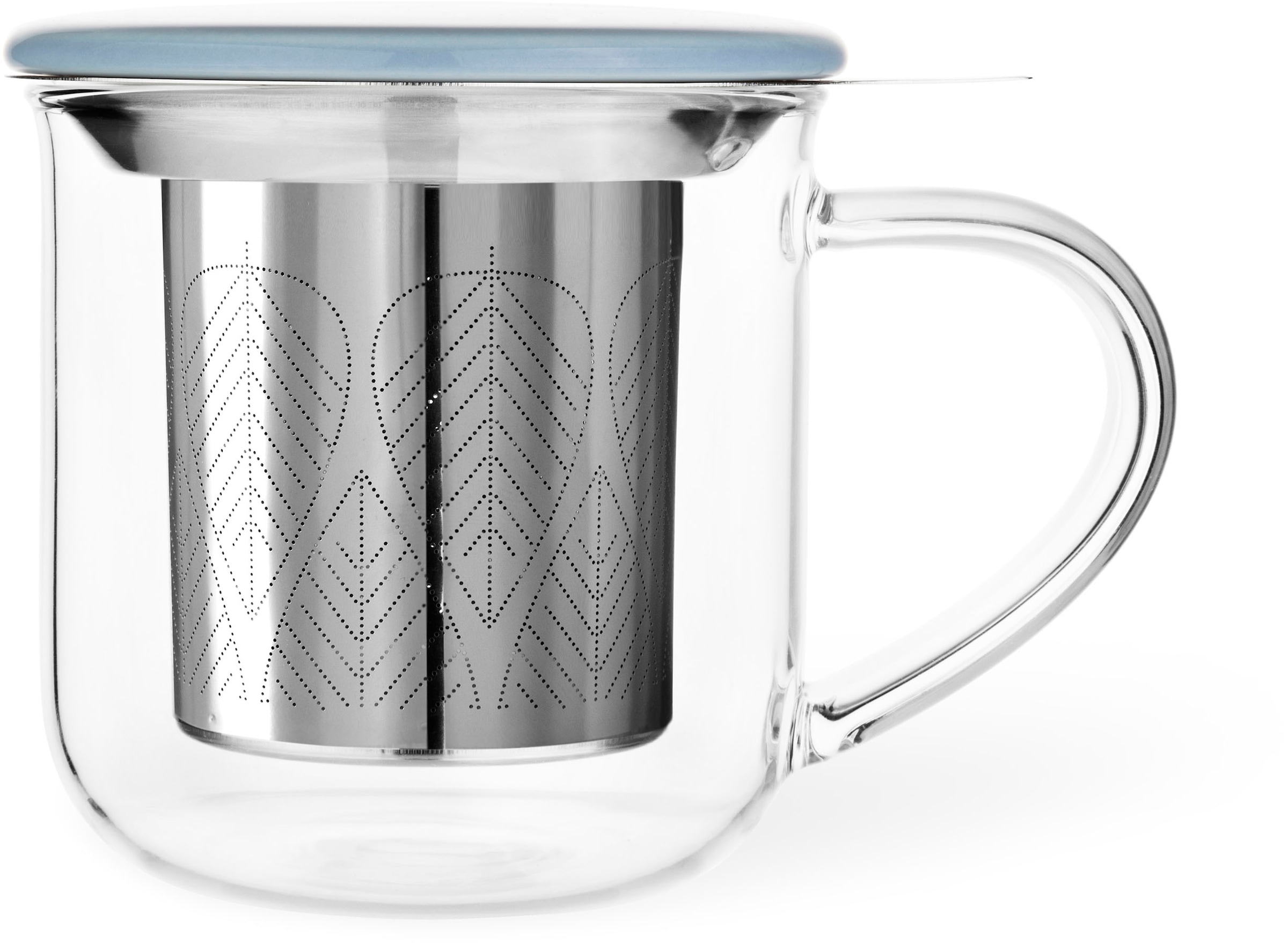 VIVA SCANDINAVIA Tasse »Eva«, mit Teesieb und Deckel, Borosilikatglas, 400 ml