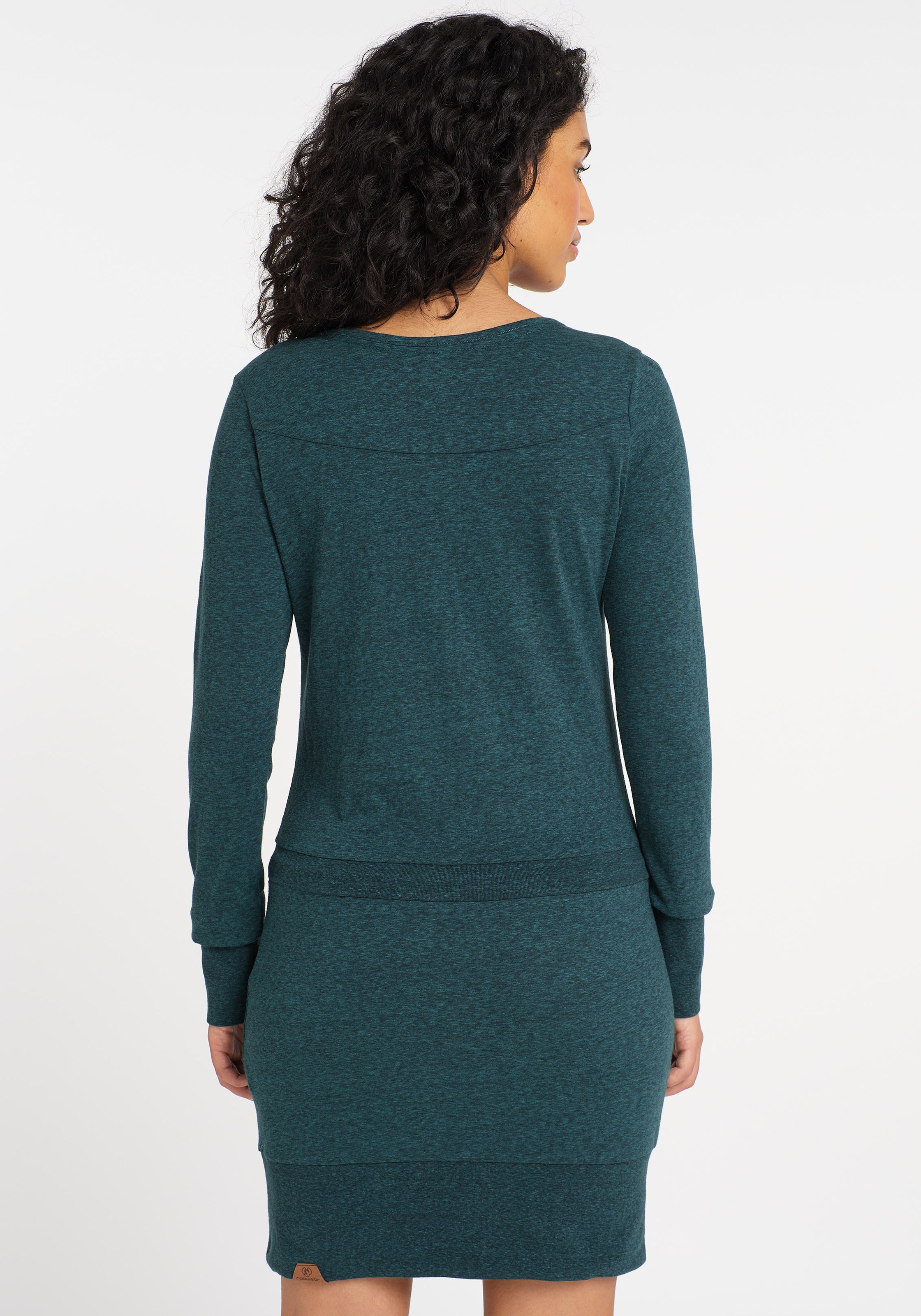 Ragwear Jerseykleid »ALEXA« mit Kordelzug und kontrastigen Zierperlen-Besatz