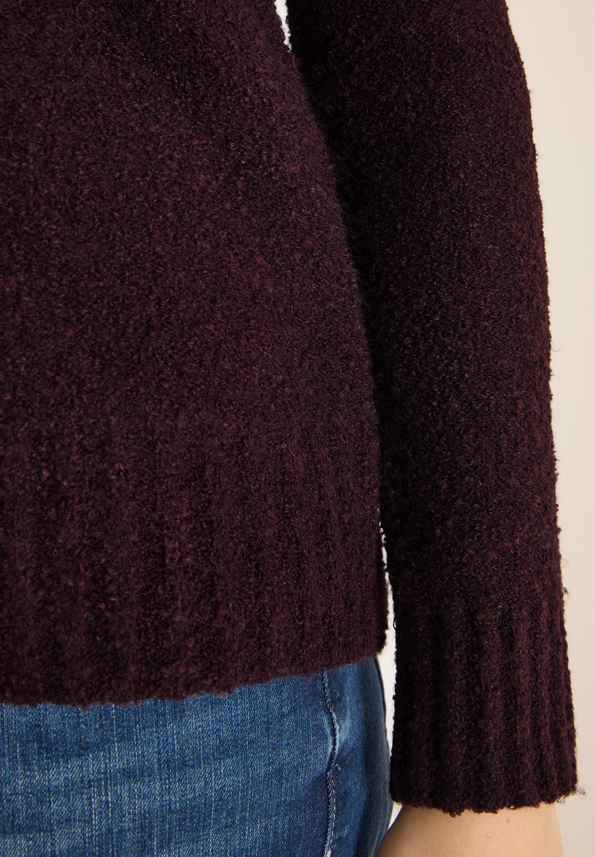 Cecil Strickpullover Bouclé V-Neck