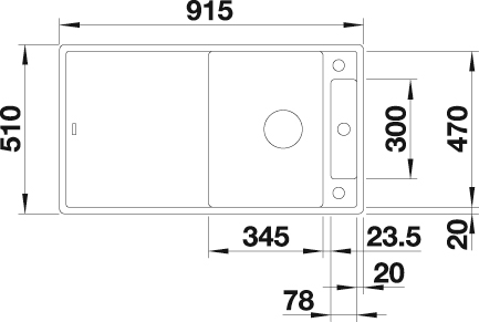 Blanco Granitspüle »AXIA III 5 S« aus SILGRANIT®, inkl. Glasschneidebrett