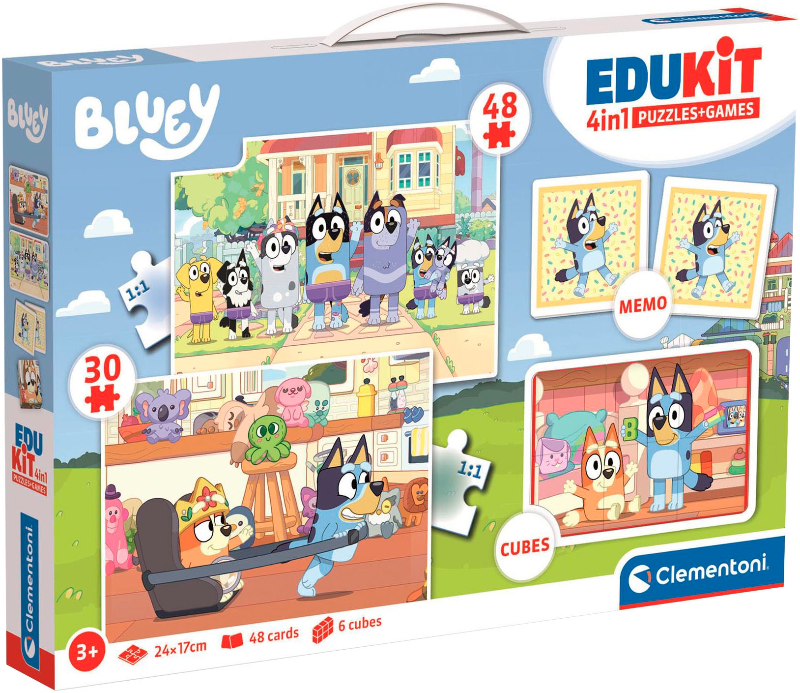 Puzzle »Edukit, 4n1, Bluey«, Made in Europe