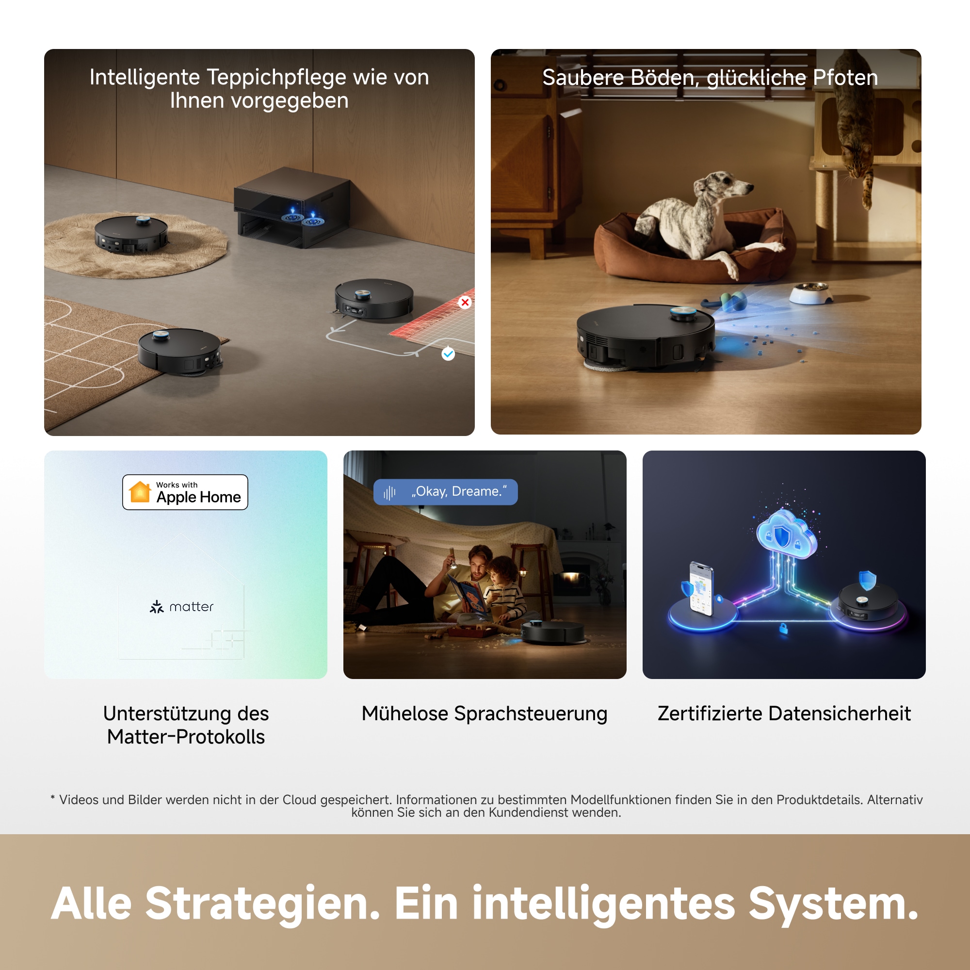 Dreame Nass-Trocken-Saugroboter »X60 Pro Master« Vollautomatische Absaugstation, Festwasseranschluss