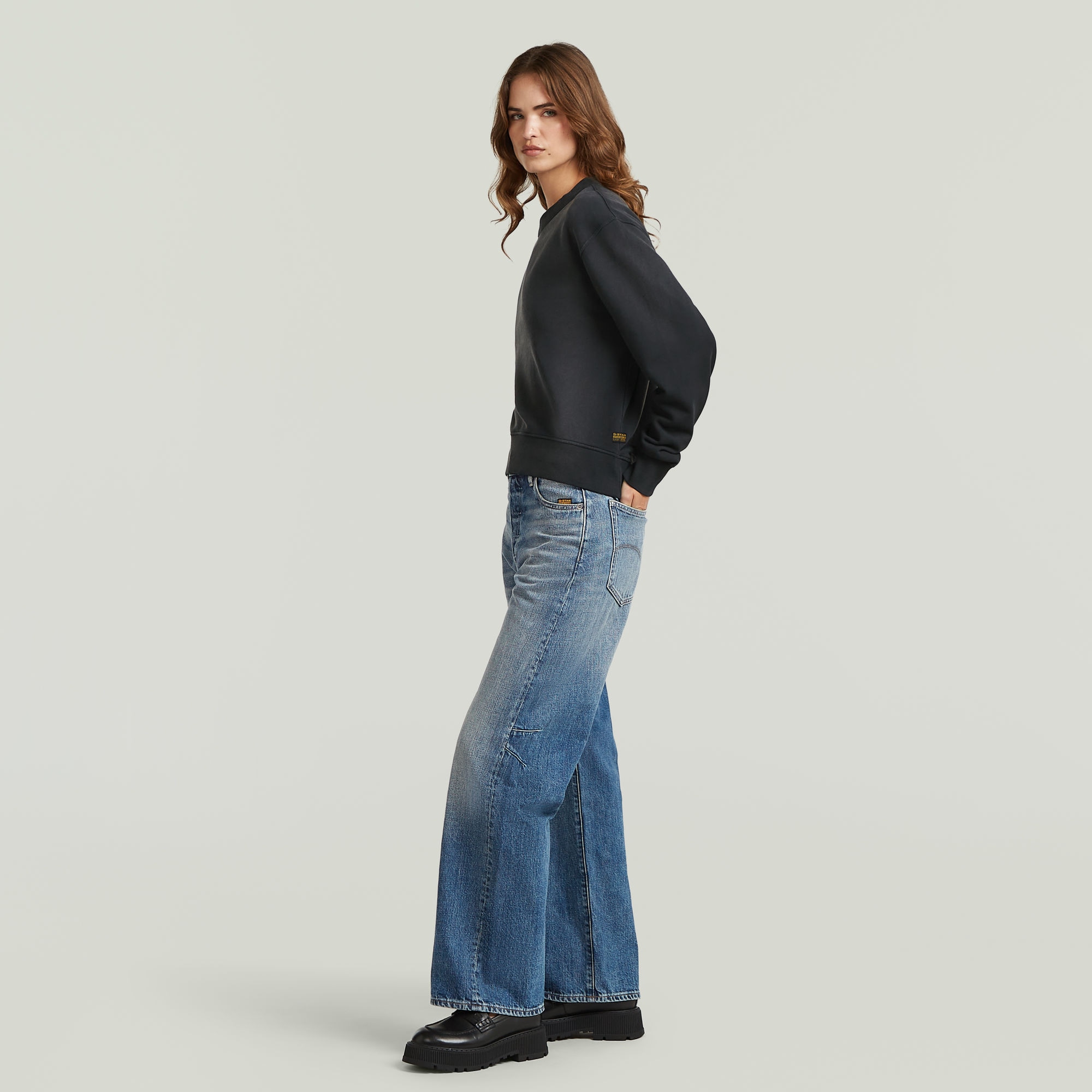 G-STAR Sweatshirt »Unit Relaxed wmn«, aus Baumwolle, Rundhalsform
