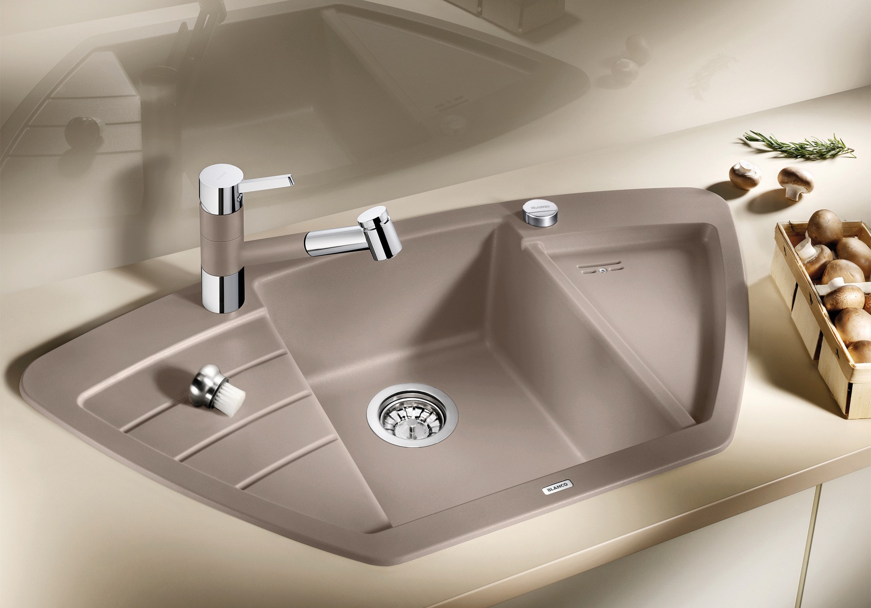 Blanco Granitspüle »ZIA 9 E« 1 Stk. tlg. erhältlich in mehreren Farben