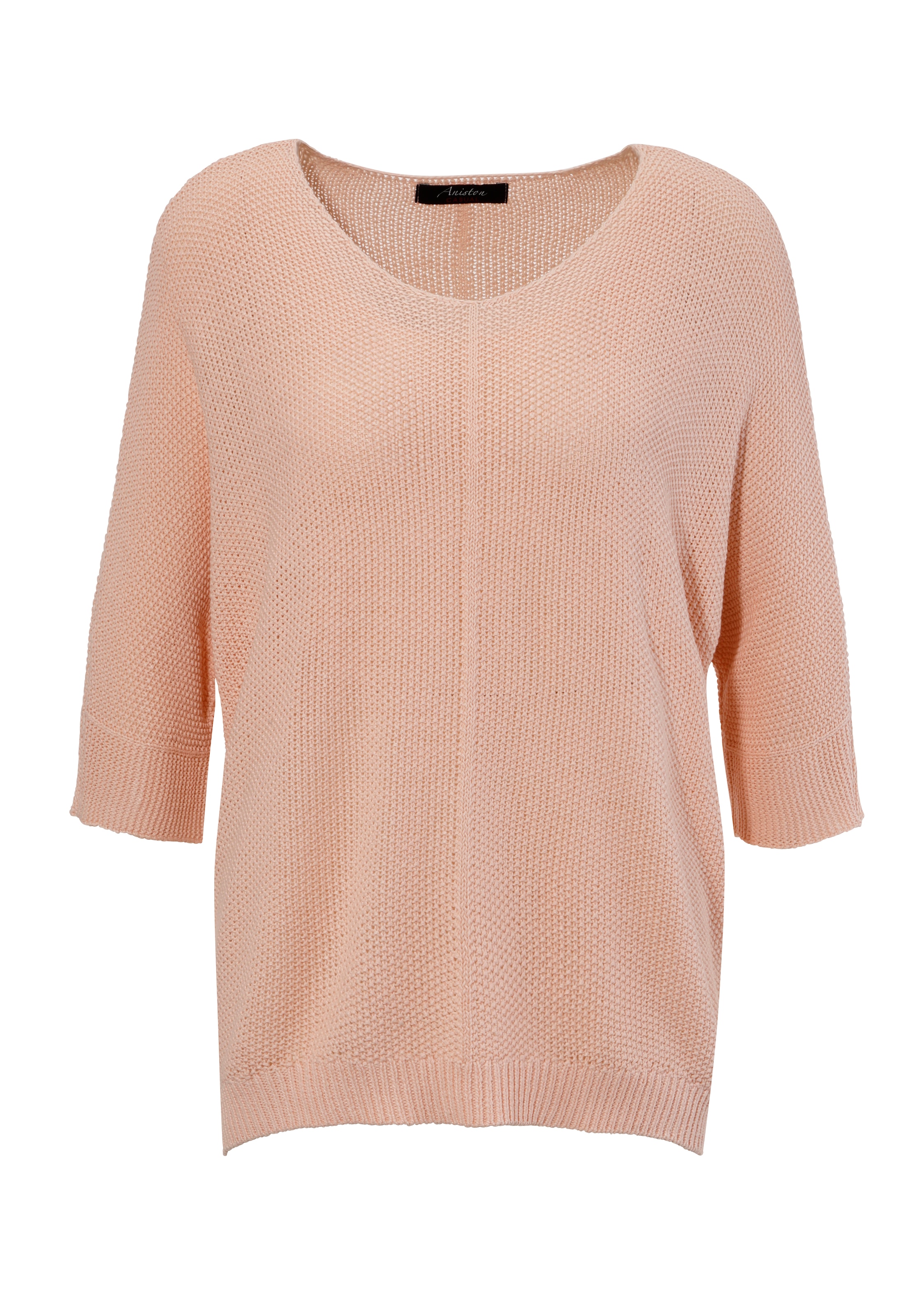 Aniston CASUAL Strickpullover, im ausdrucksvollem Perl-Muster