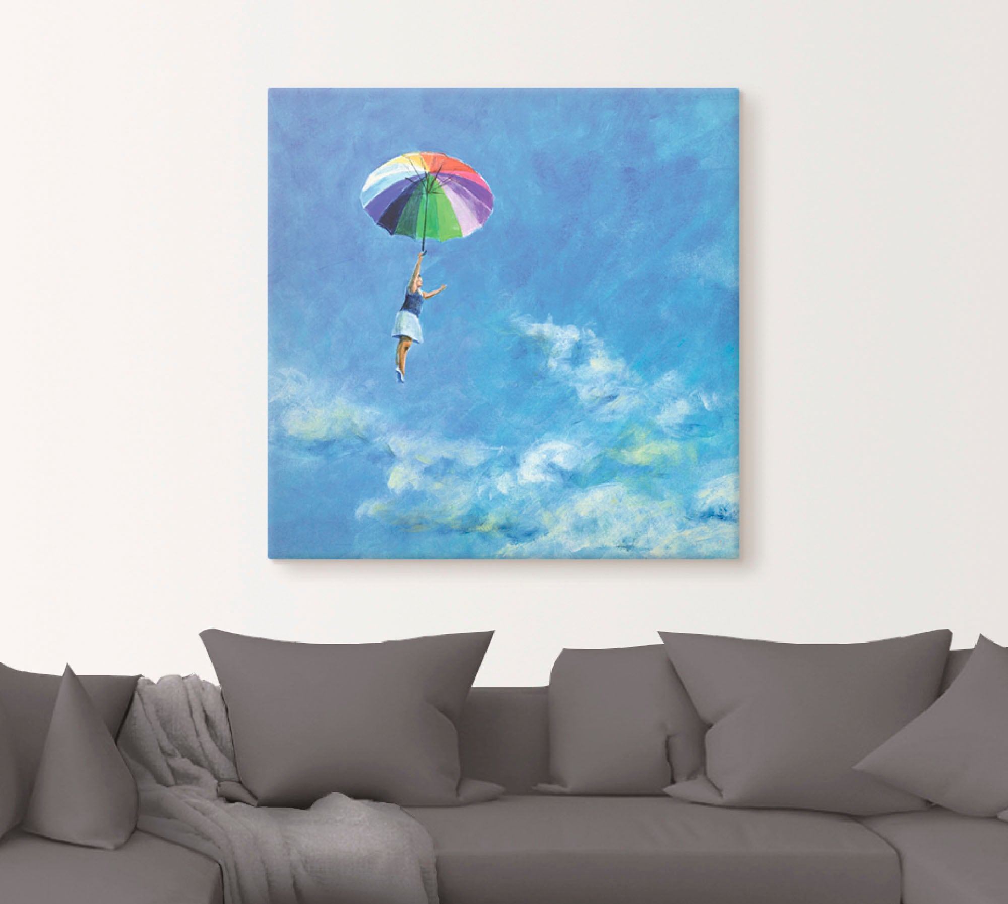 Artland Leinwandbild »Das Leben leben« Frau 1 Stk. tlg. auf Holzrahmen gespannt