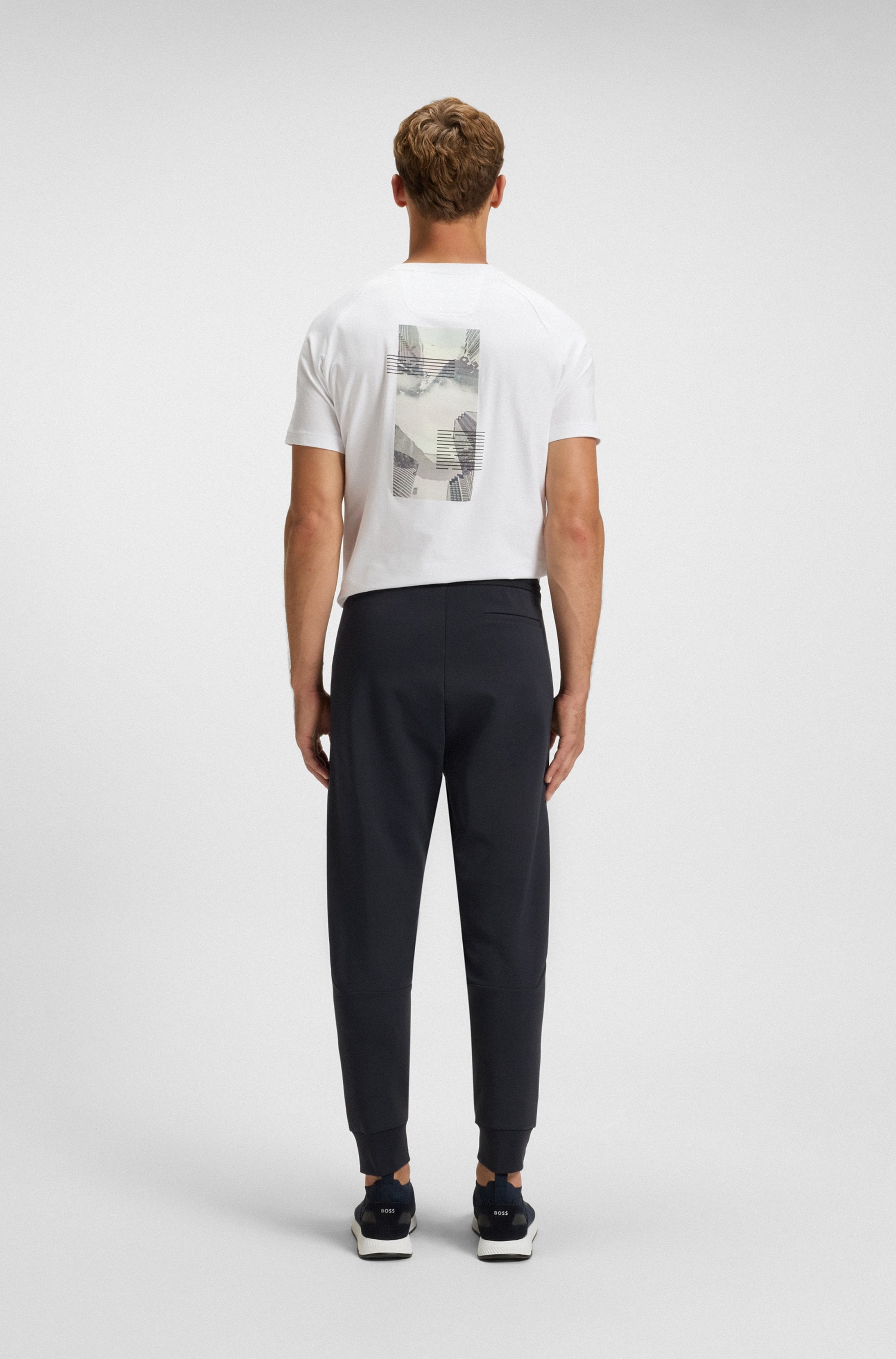 BOSS GREEN Jogginghose »Pants Zone«, Regular fit, Tunnelzug, Mittlere Bundhöhe Trainingshose Sweathose
