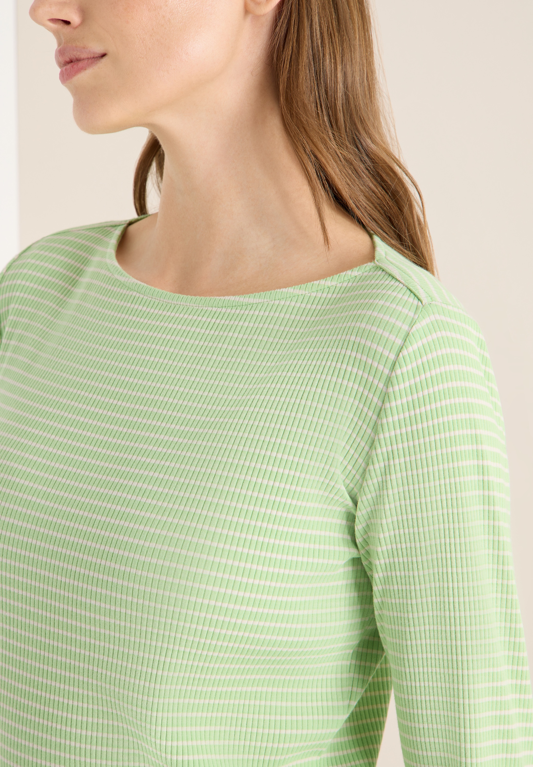 Cecil Langarmshirt mit Streifen-Muster
