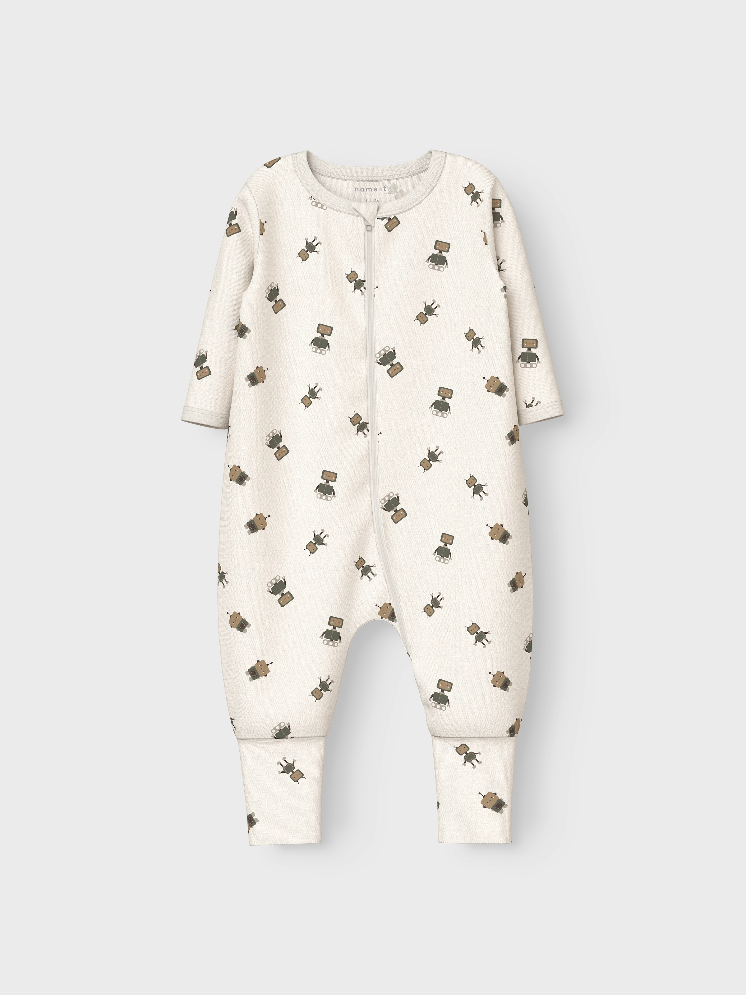 Name It Pyjama »NBMNIGHTSUIT 2P ZIP FF ROBOT NOOS«, (Packung, 2 tlg.)