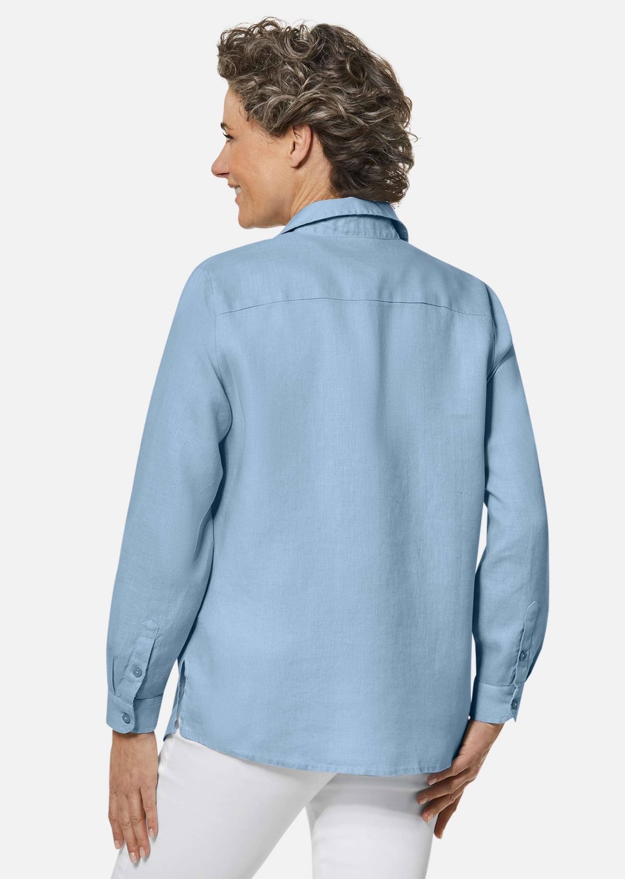 GOLDNER Langarmbluse »Kurzgröße Bequeme Damen Businessbluse«