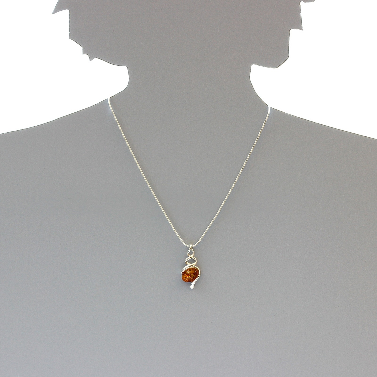 OSTSEE-SCHMUCK Kette mit Anhänger »- Noemi - Silber 925/000 - Bernstein«