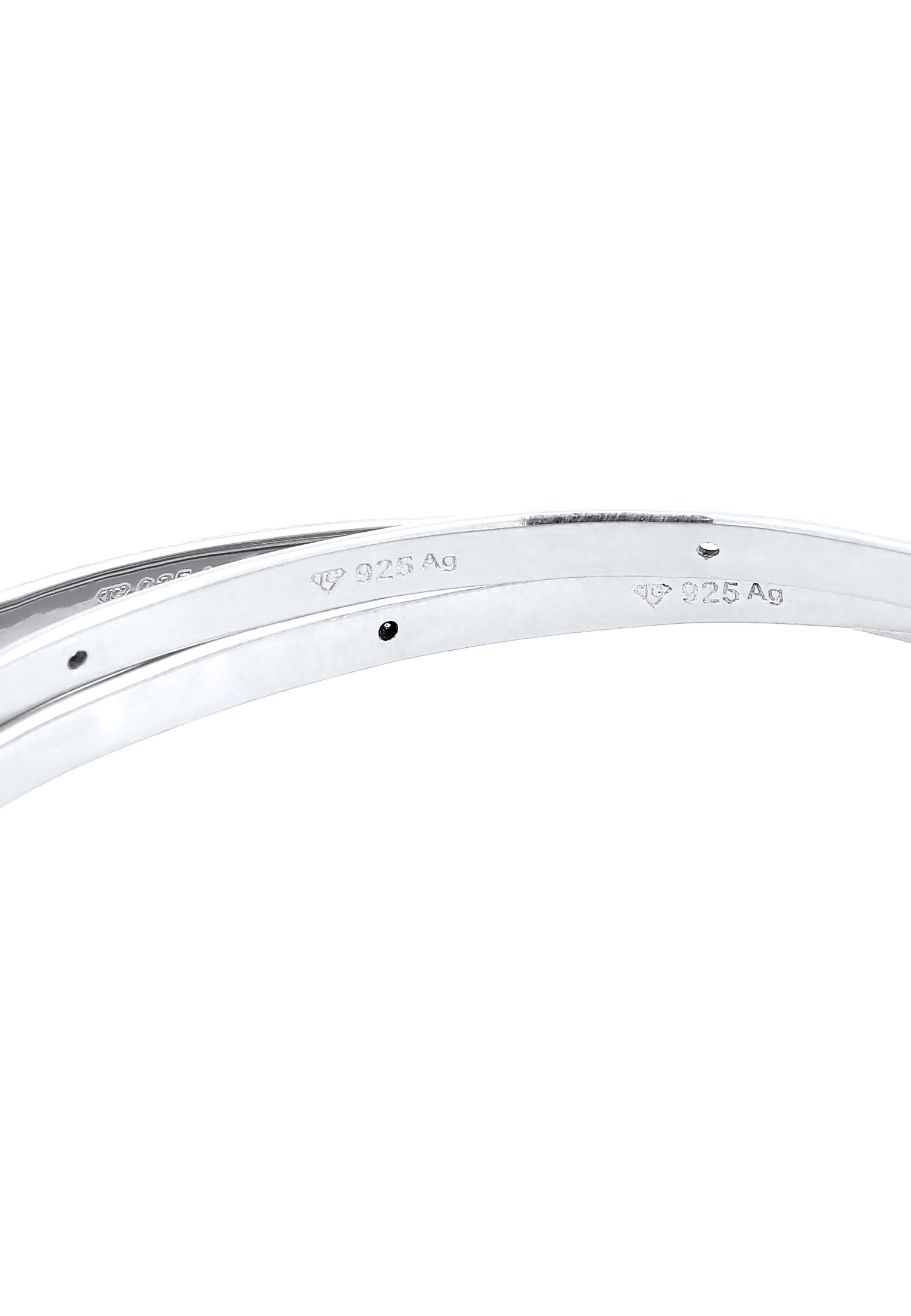 Elli Premium Armreif »Armband Armreif Zirkonia Weiß 925 Sterling Silber«