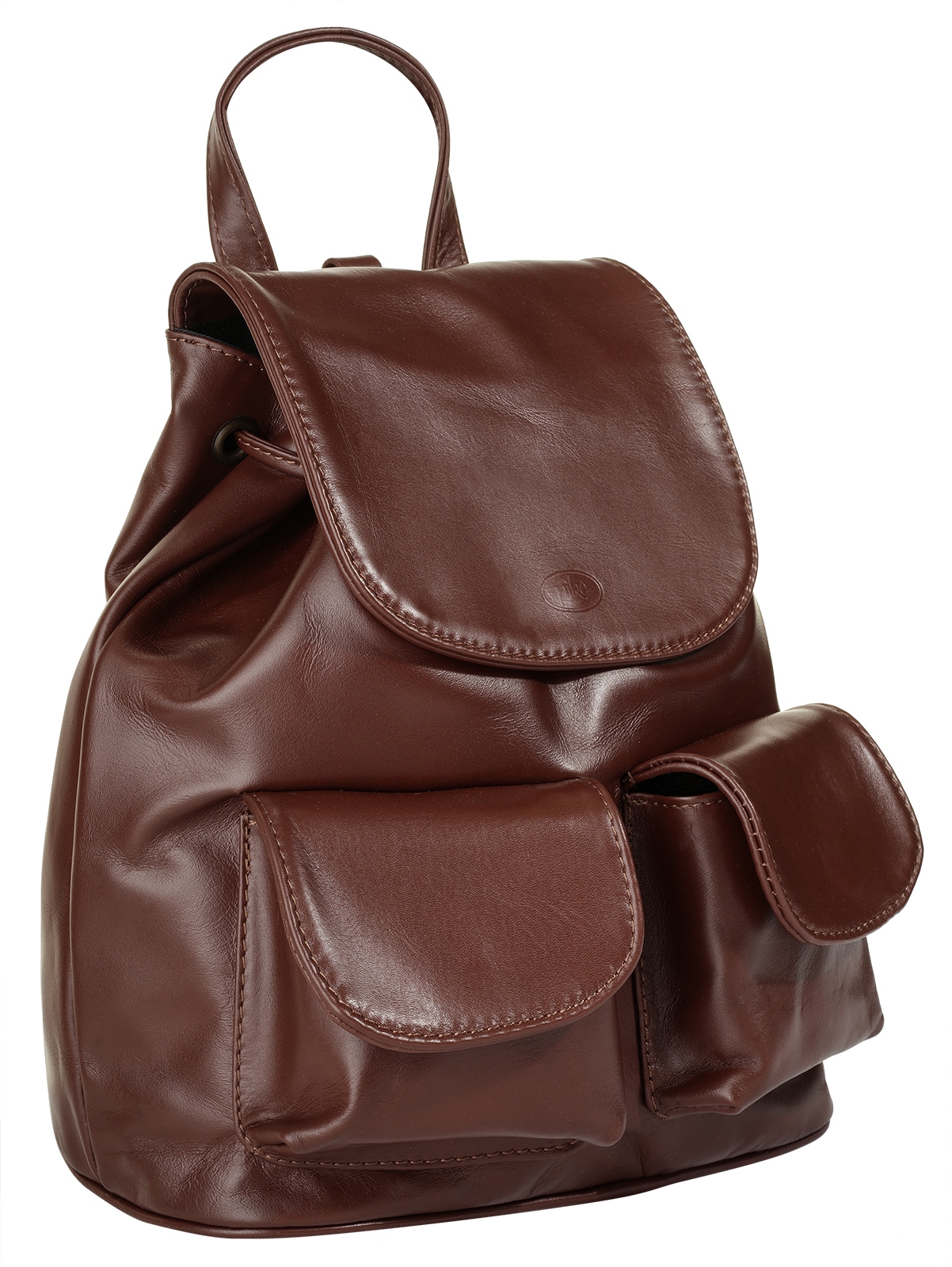 Piké Cityrucksack, echt Leder, Made in Italy