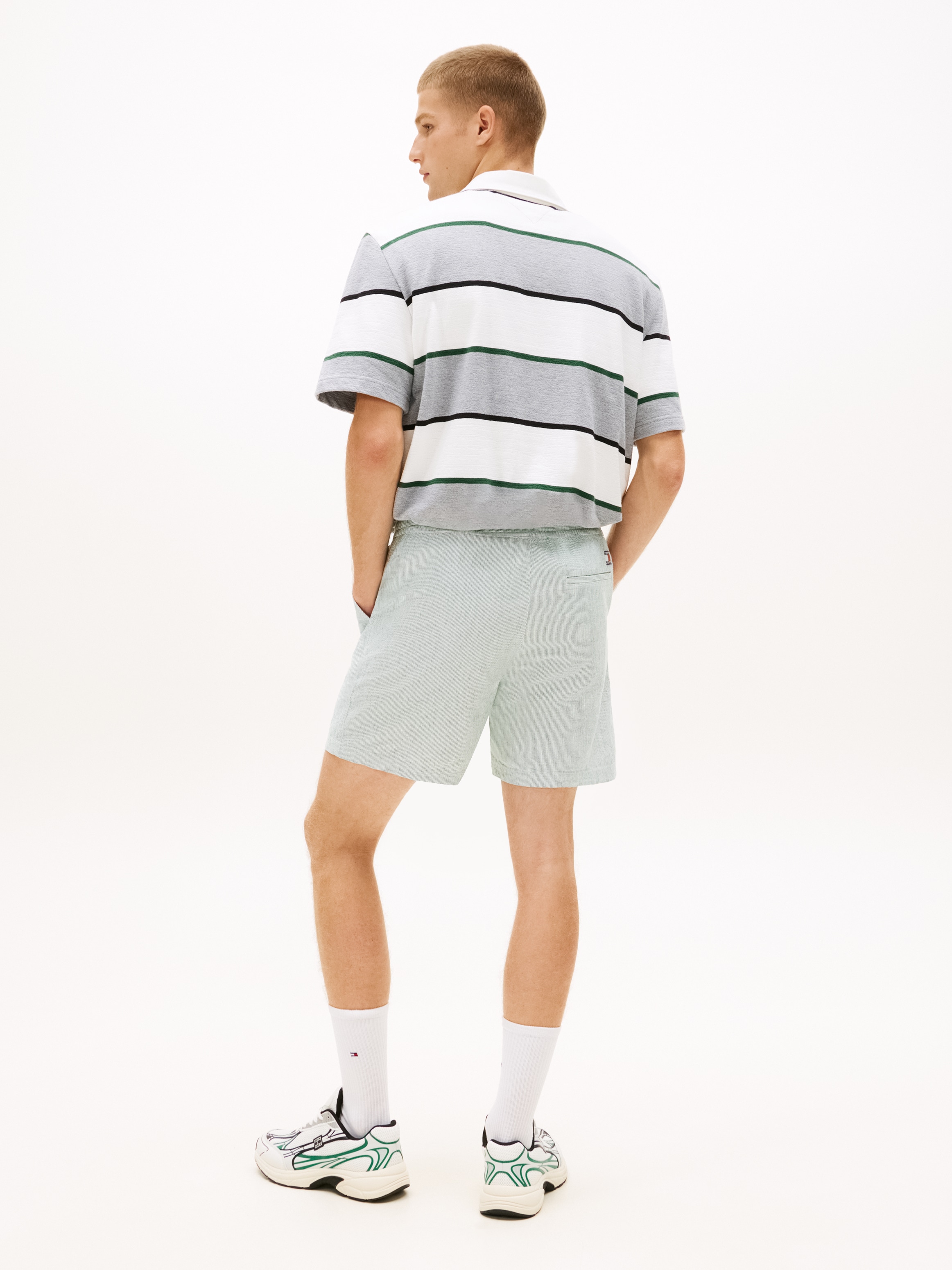 Tommy Jeans Shorts »TJM LINEN BLEND STRIPE«  Regular fit mit elastischem Bund