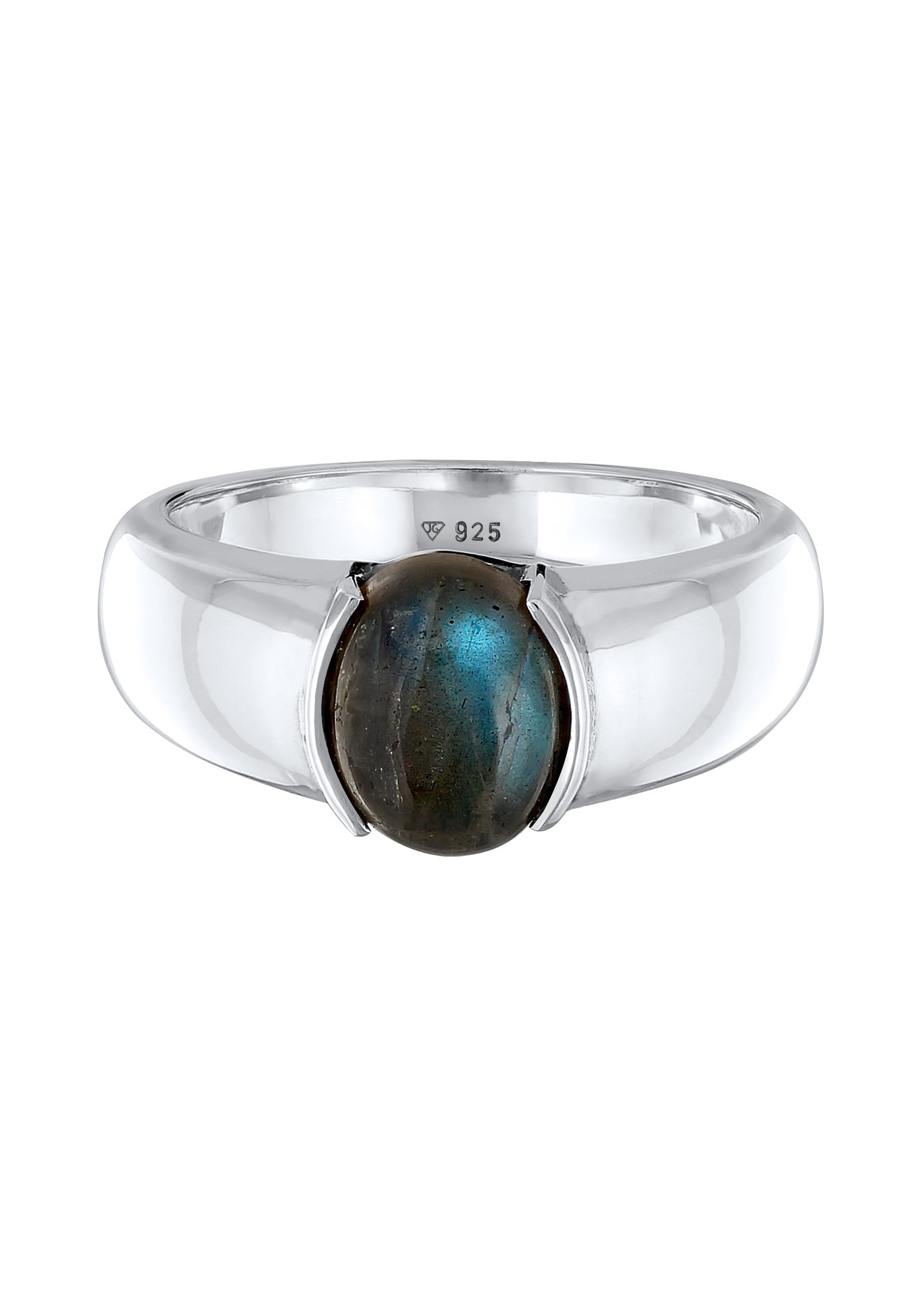 Kuzzoi Siegelring »Ring Herren Siegelring Labradorit 925 Silber«