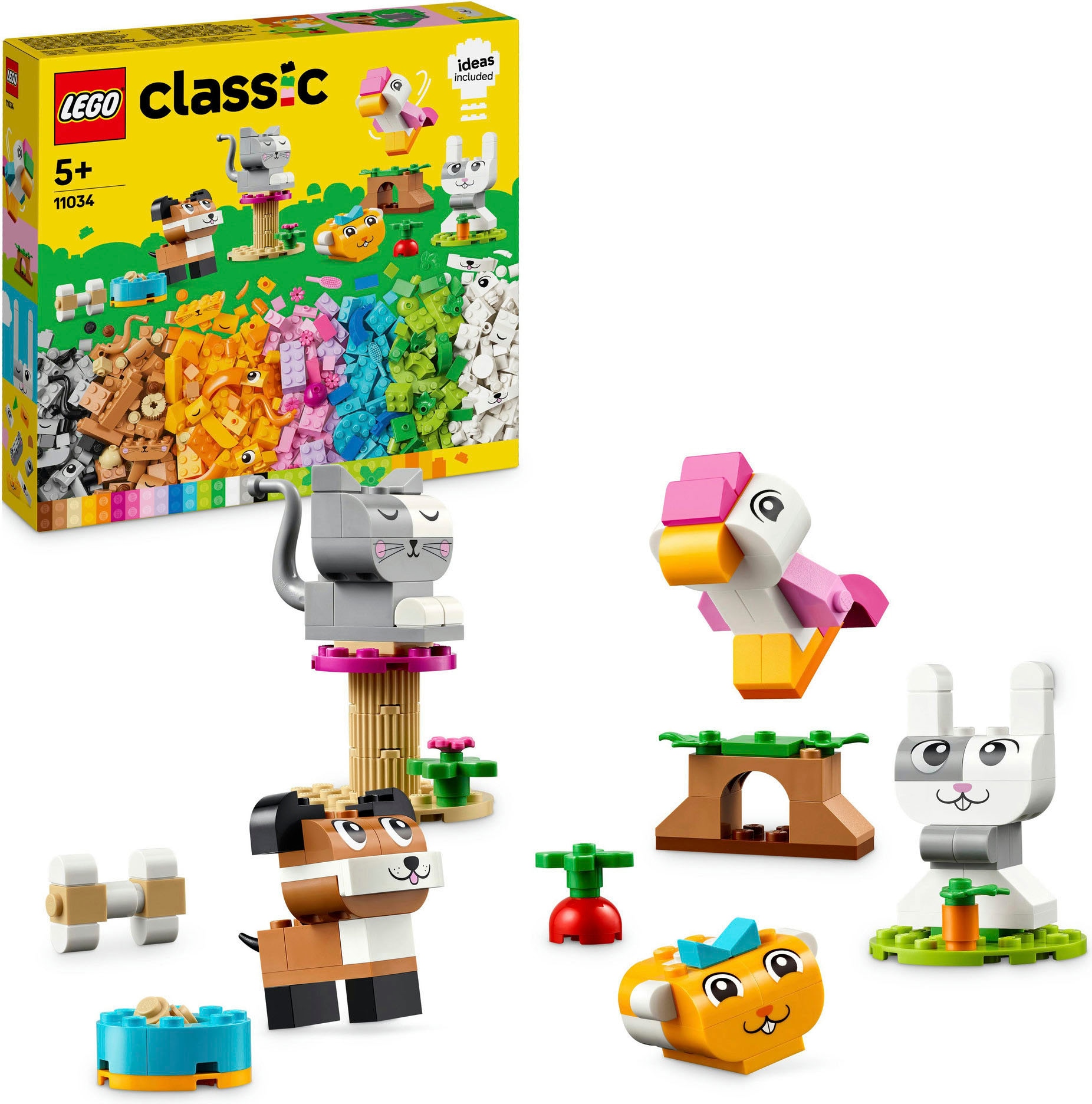 Konstruktionsspielsteine »Kreative Tiere (11034), LEGO Classic«, (450 St.), Made in...