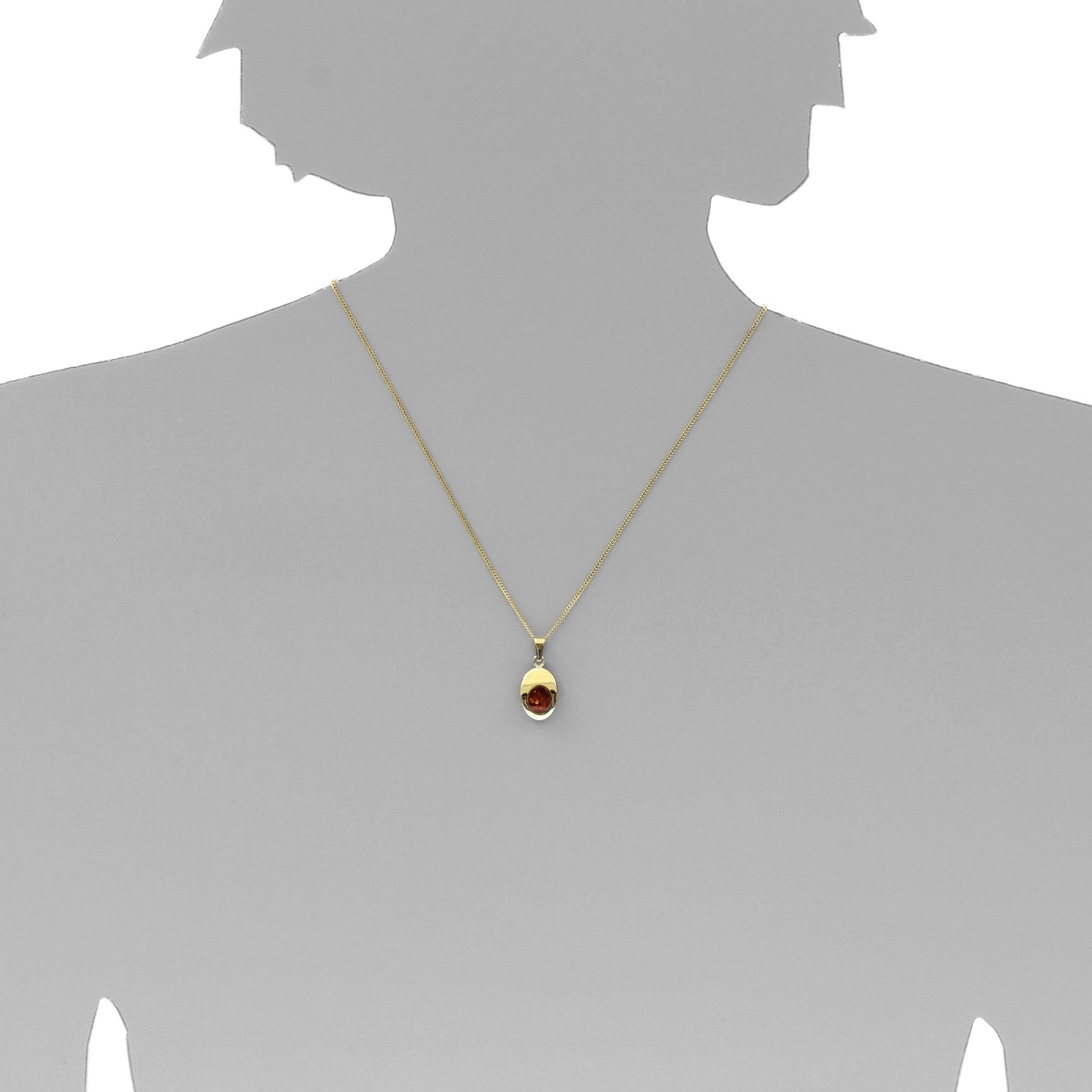 OSTSEE-SCHMUCK Kettenanhänger »- Jessie - Gold 333/000 - Bernstein«