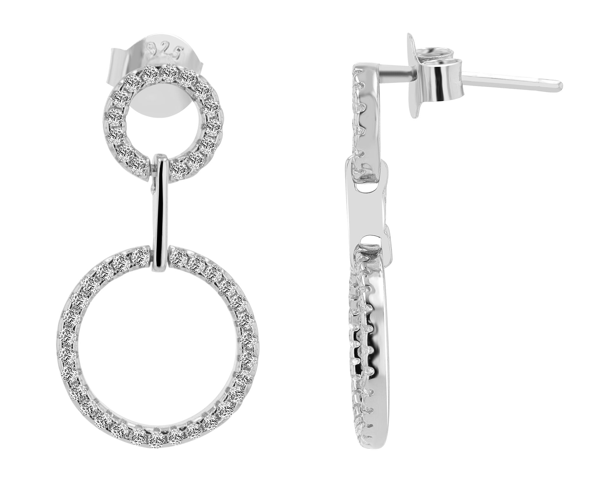 Adelia´s Paar Ohrstecker »Damen Ohrringe ¿ Ohrstecker aus 925 Silber«