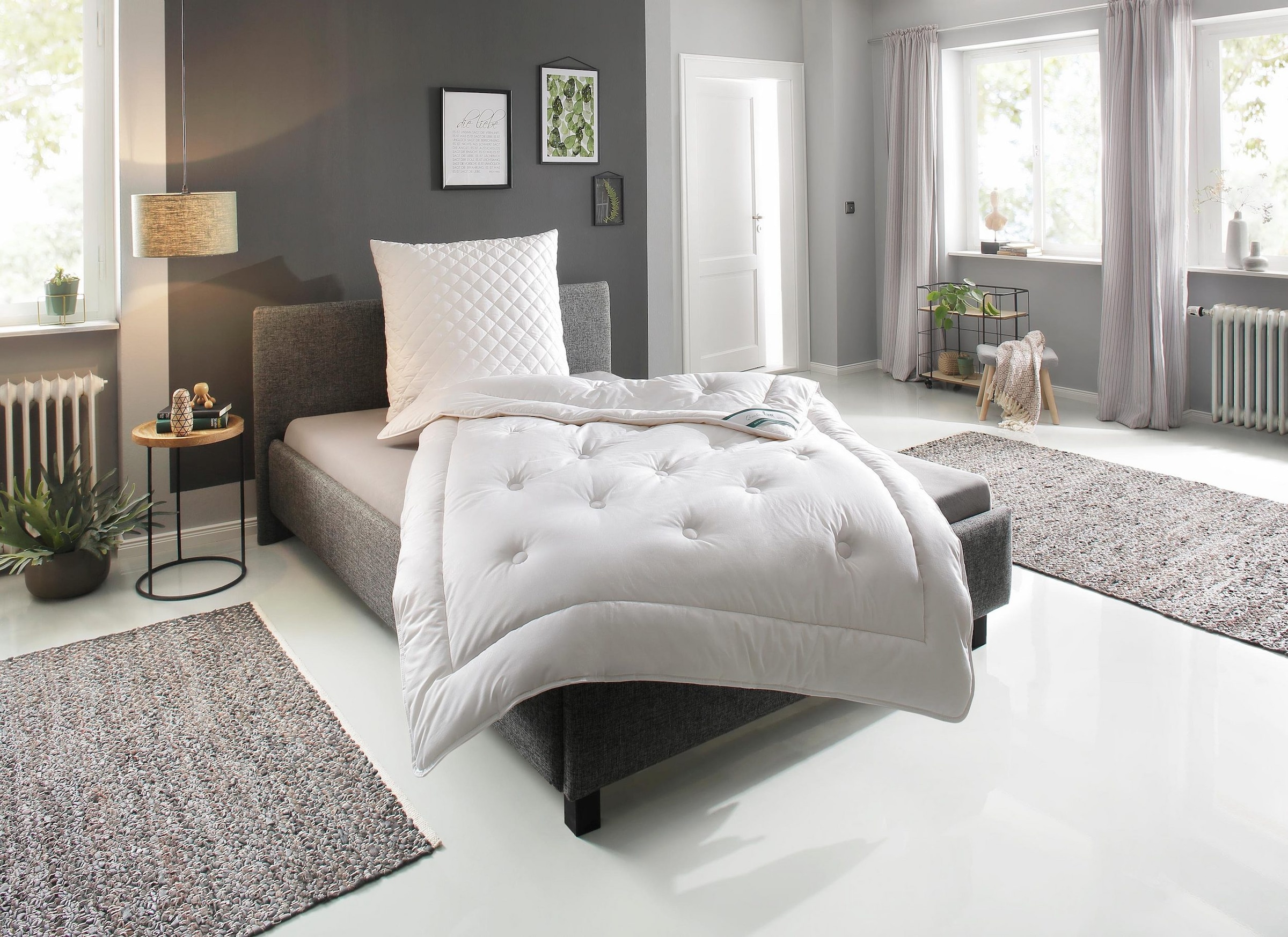 Fan Naturfaserbettdecke »Baumwolle« warm 1 Stk. tlg. aus 100 % natürlichen Materialien hergestellt in weiß, Größe B/L: 130 cm x 190 cm