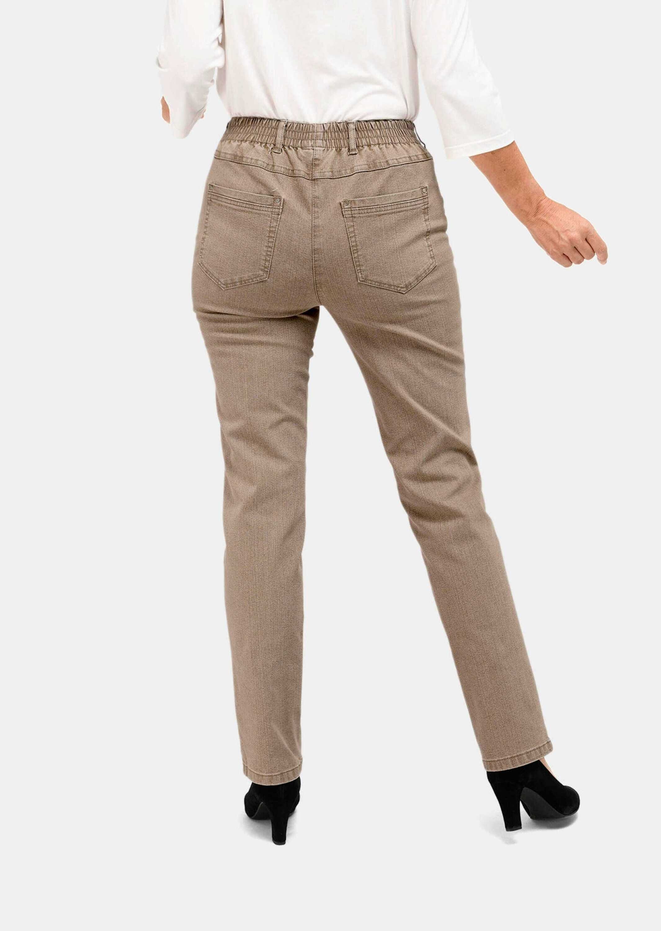 GOLDNER Regular-fit-Jeans »Jeansschlupfhose MARTHA Klassische Jeansschlupfhose MARTHA«