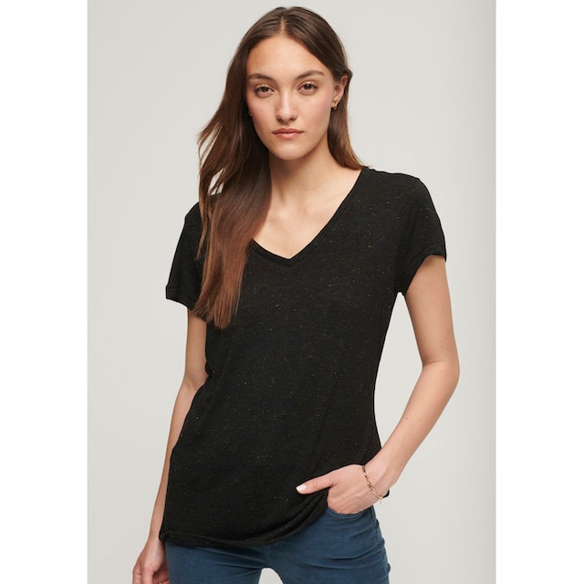 Superdry V-Shirt »STUDIOS SLUB VEE NECK TEE« bestellen im OTTO Online Shop