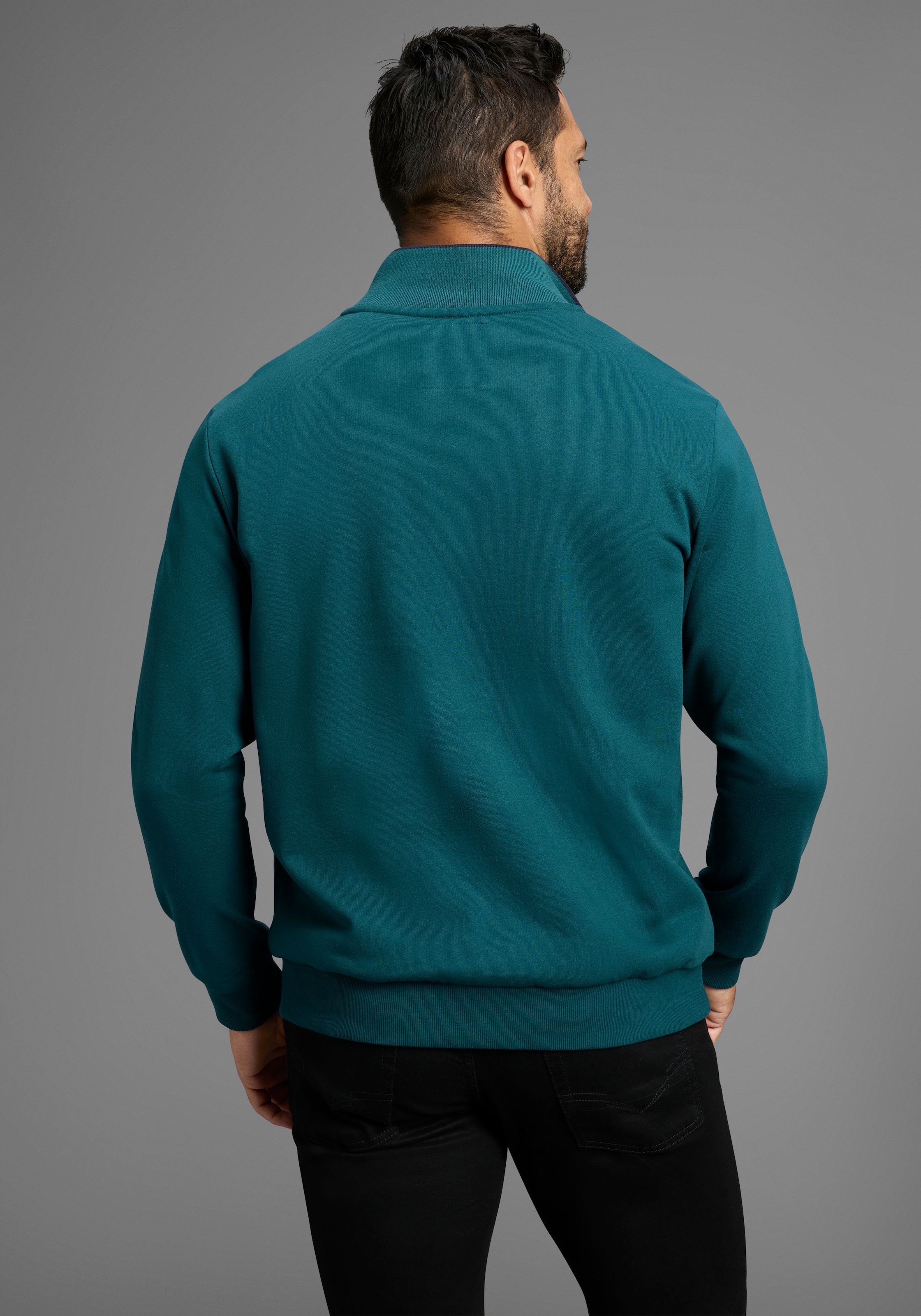 Man's World Sweatshirt, mit Kontrastkragen - NEUE KOLLEKTION