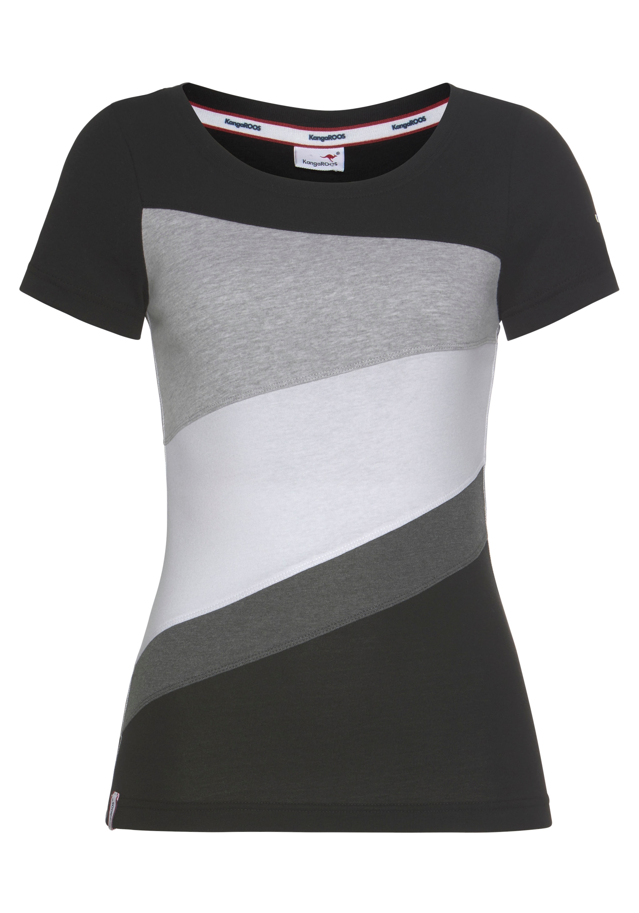 KangaROOS T-Shirt, mit Colorblocking-Design