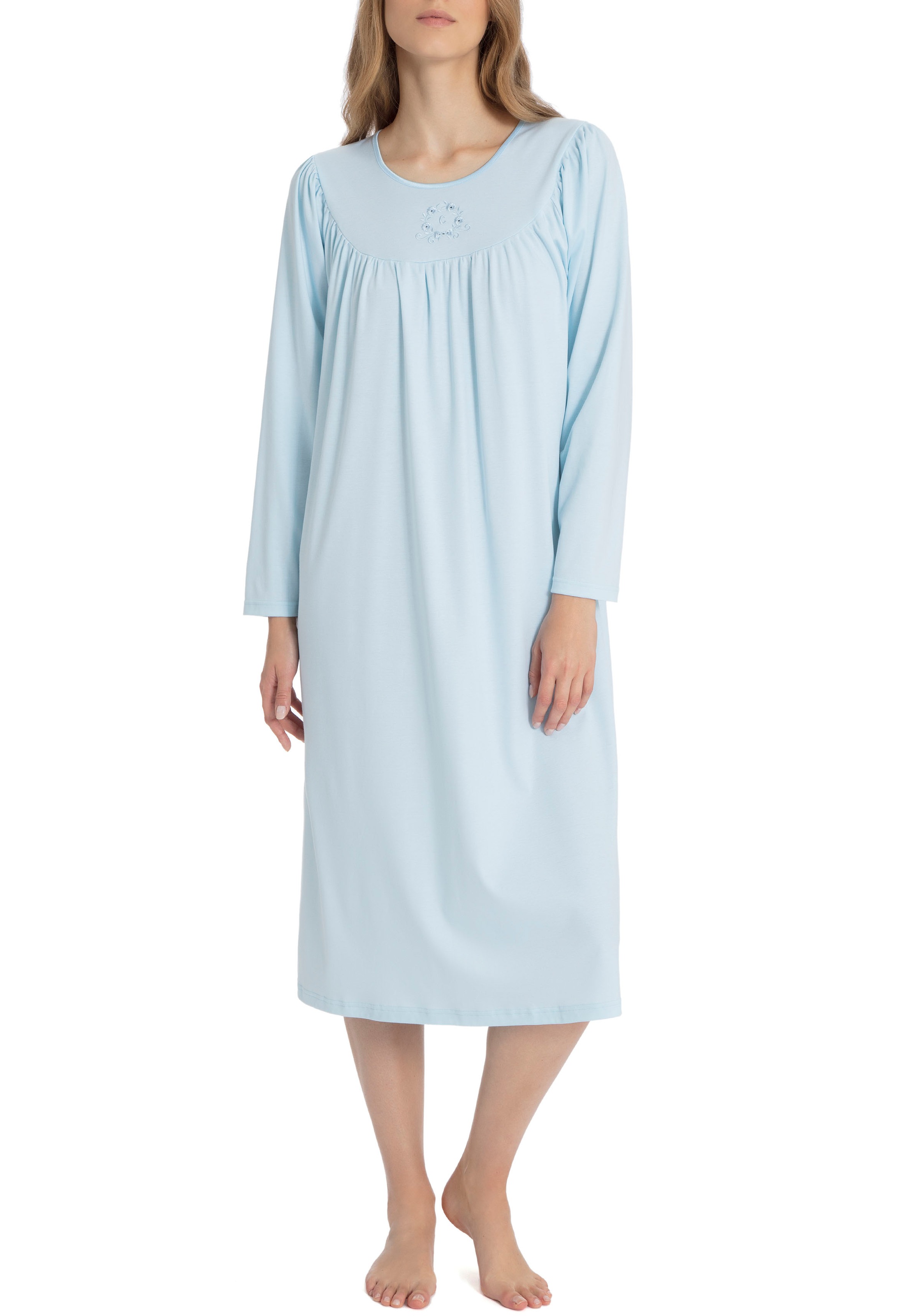 CALIDA Nachthemd »Soft Cotton«, Schlafhemd ca. 110 cm lang, Comfort Fit, Raglanschnitt