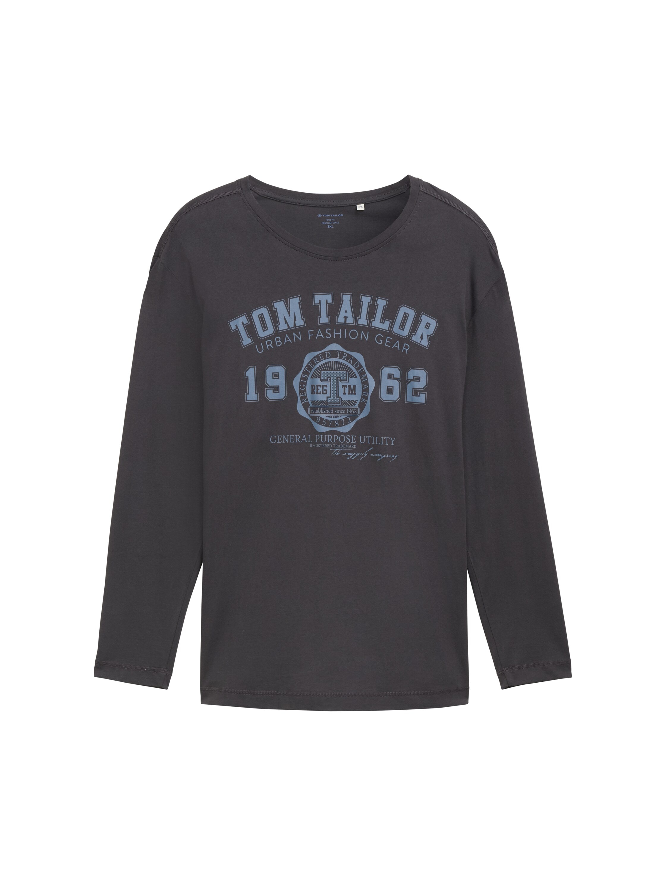 TOM TAILOR PLUS Langarmshirt mit Print/Große Größen