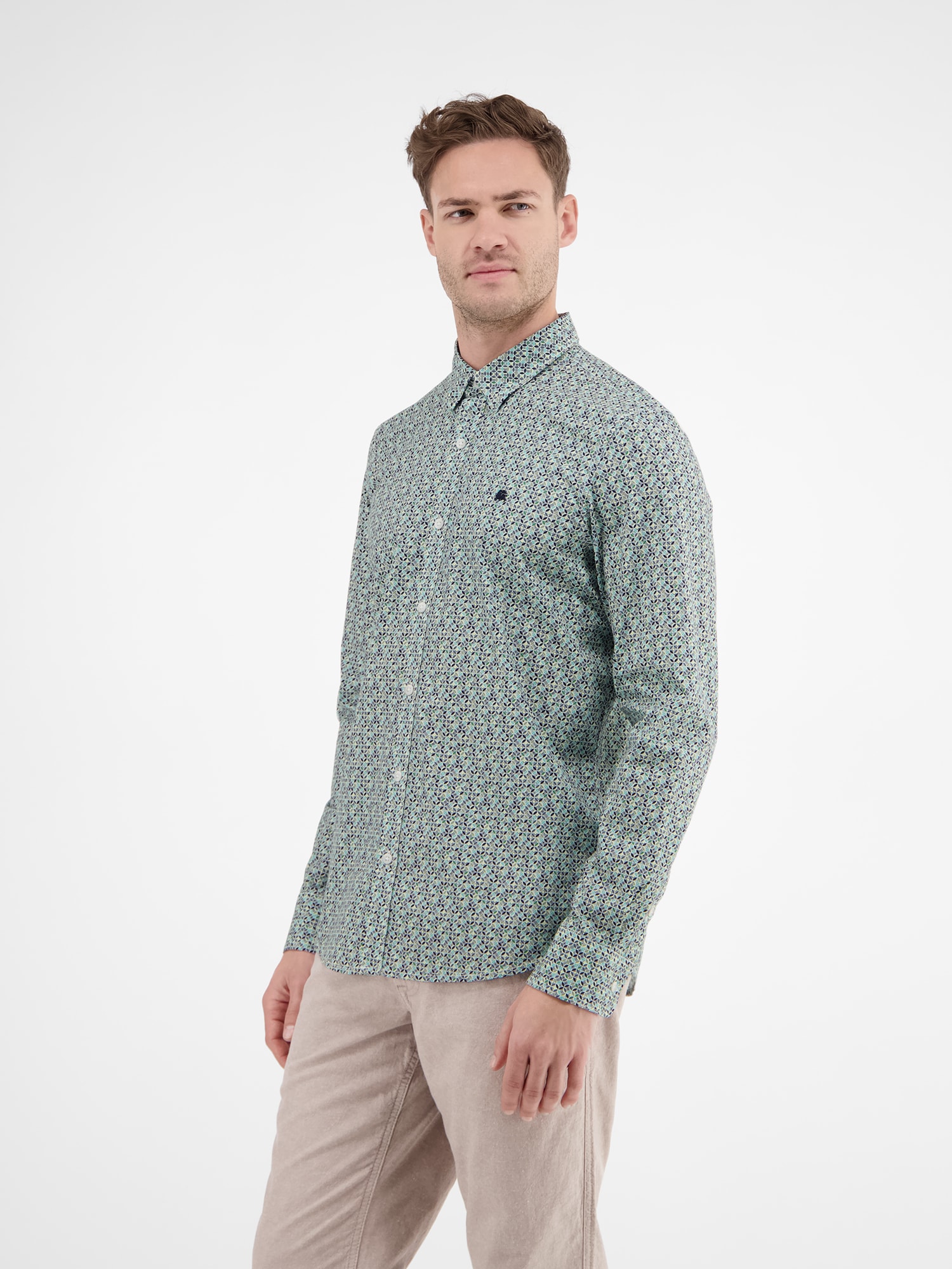LERROS Langarmhemd »Langarmhemd mit Print«