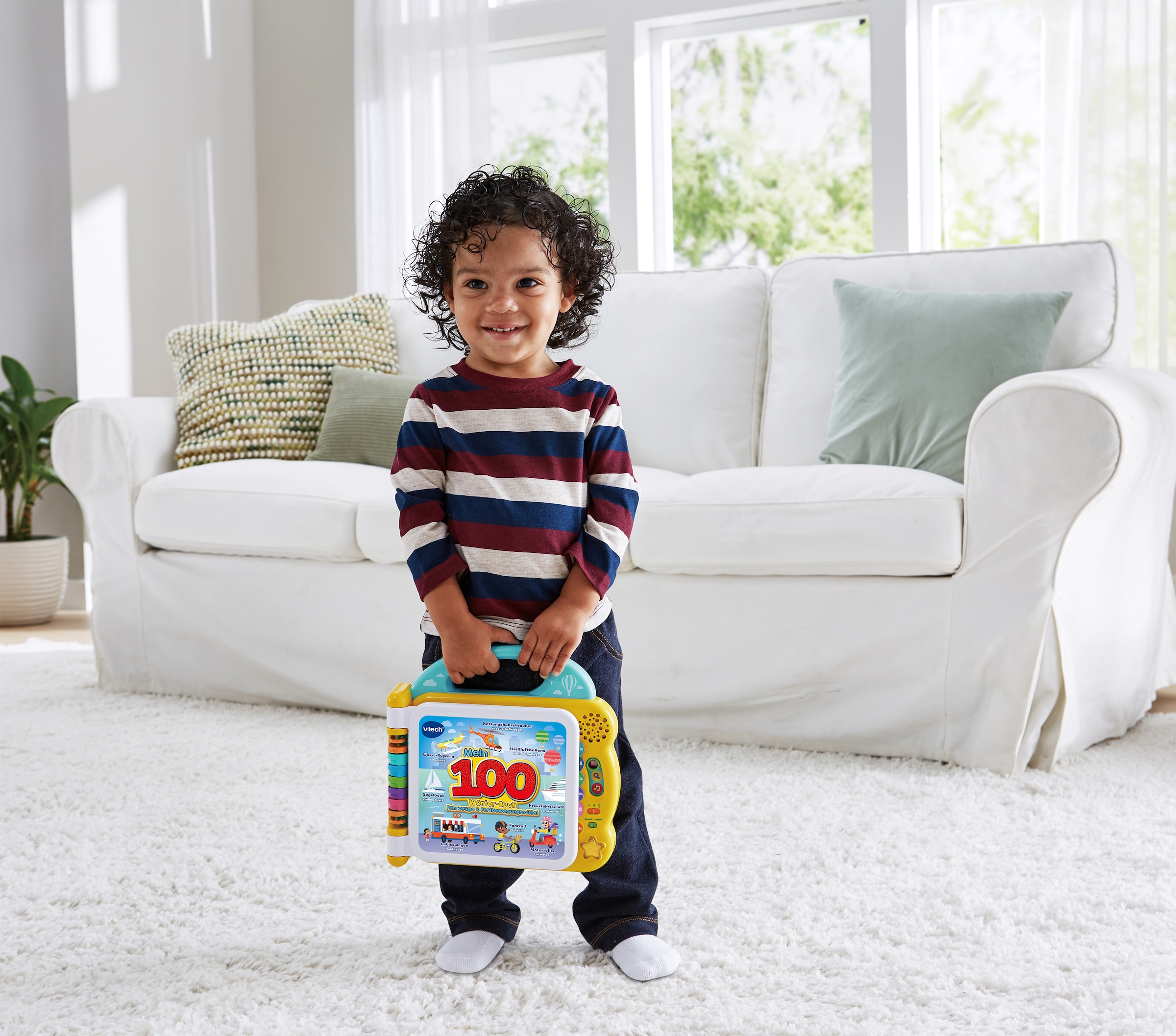 Vtech® Bilderbuch »VtechBaby, Mein 100-Wörter-Buch: Fahrzeuge & Fortbewegungsmittel«, mit Sound