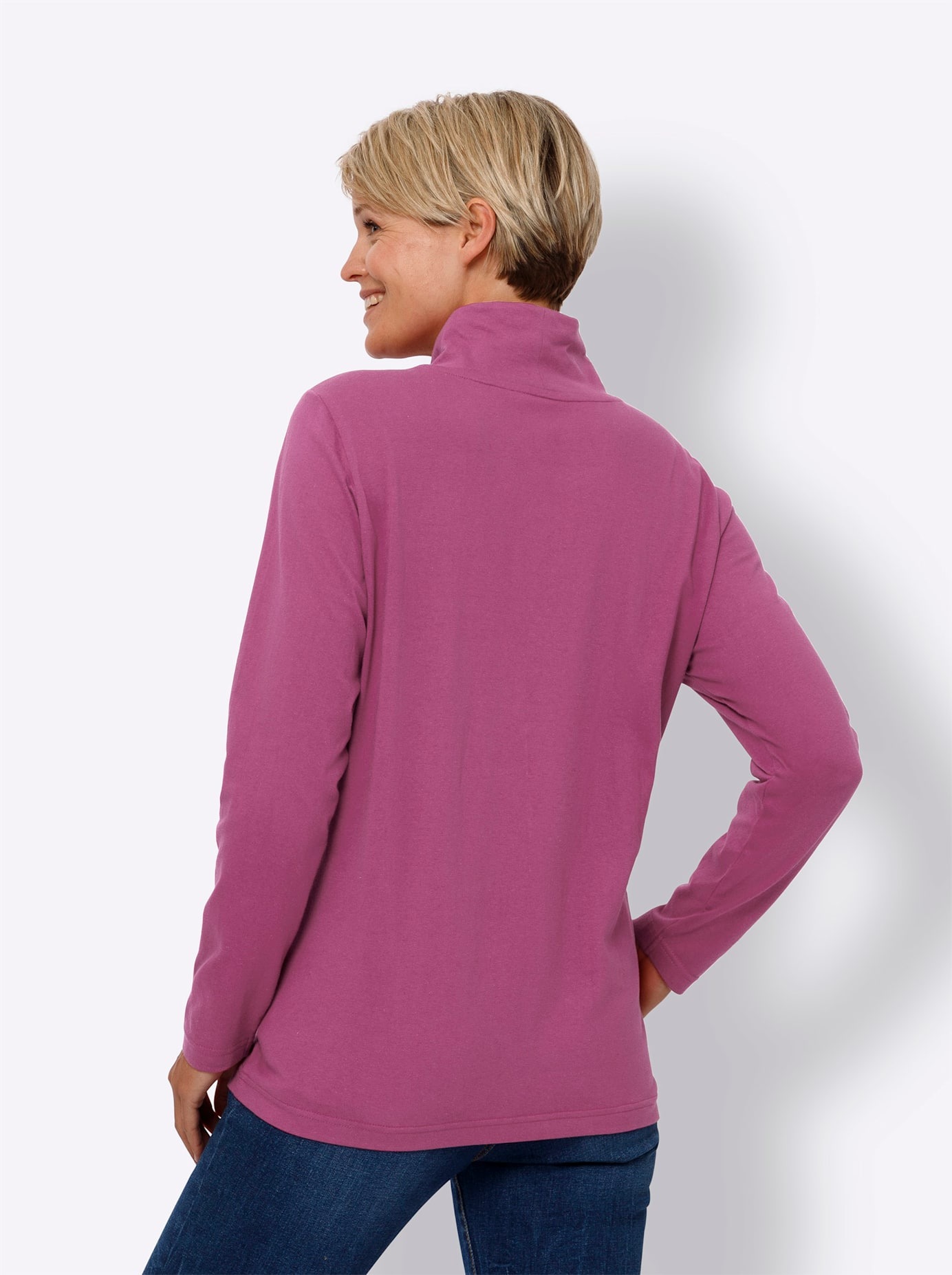 Classic Basics Stehkragenshirt »Langarm-Shirt«, (1 tlg.)