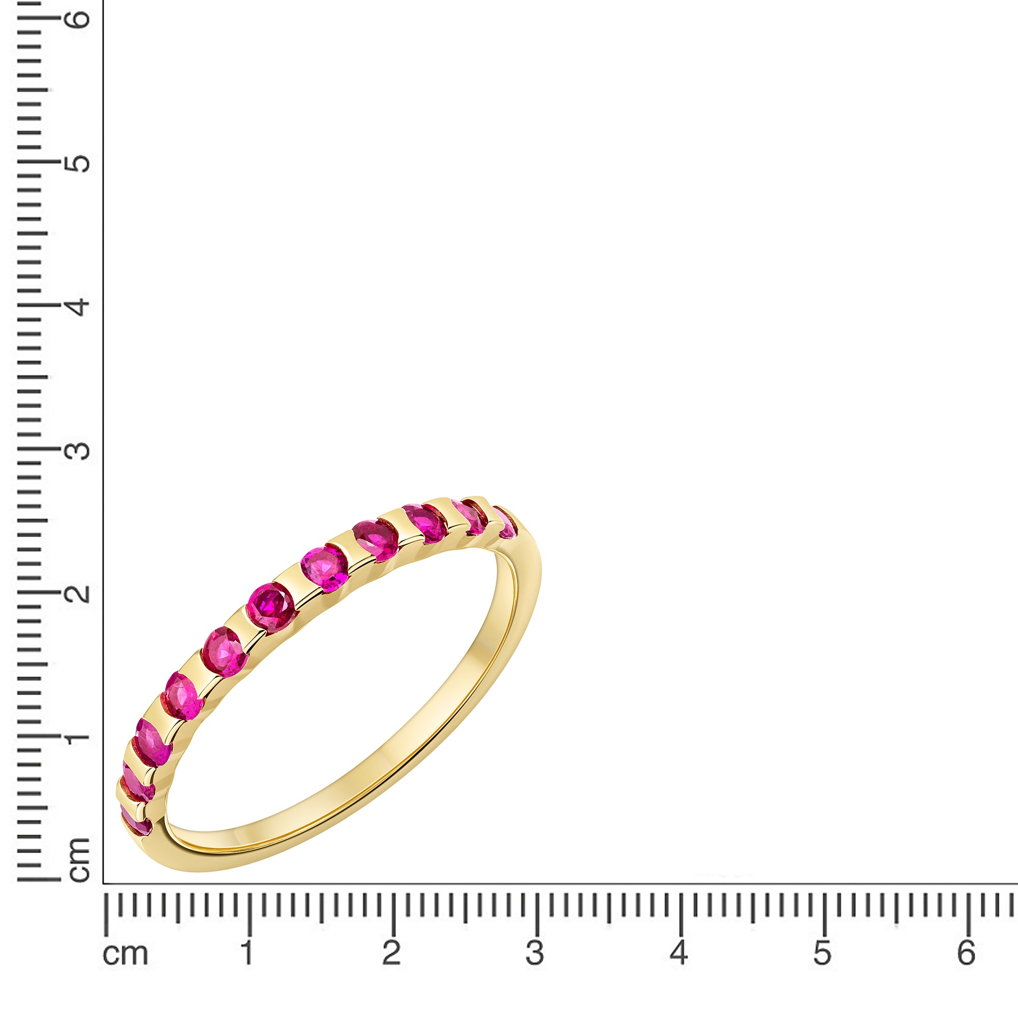 Firetti Fingerring »Schmuck Geschenk Gold 333 Damenring Ring Memoire« mit Edelsteinen