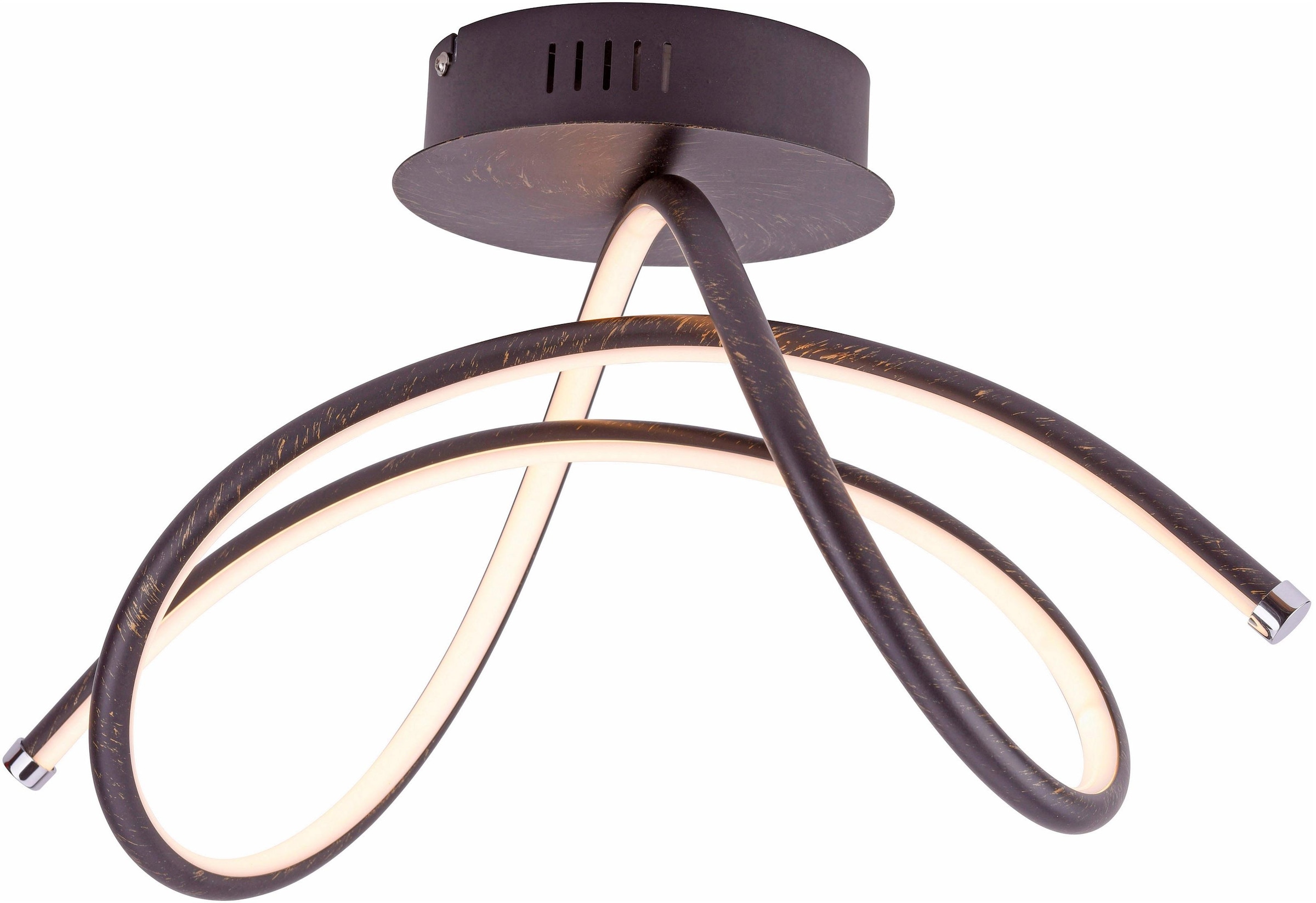 JUST LIGHT LED Deckenleuchte »VIOLETTA«, 1 flammig-flammig, inklusive festverbaute LED, aus Eisen gefertigte Deckenlampe