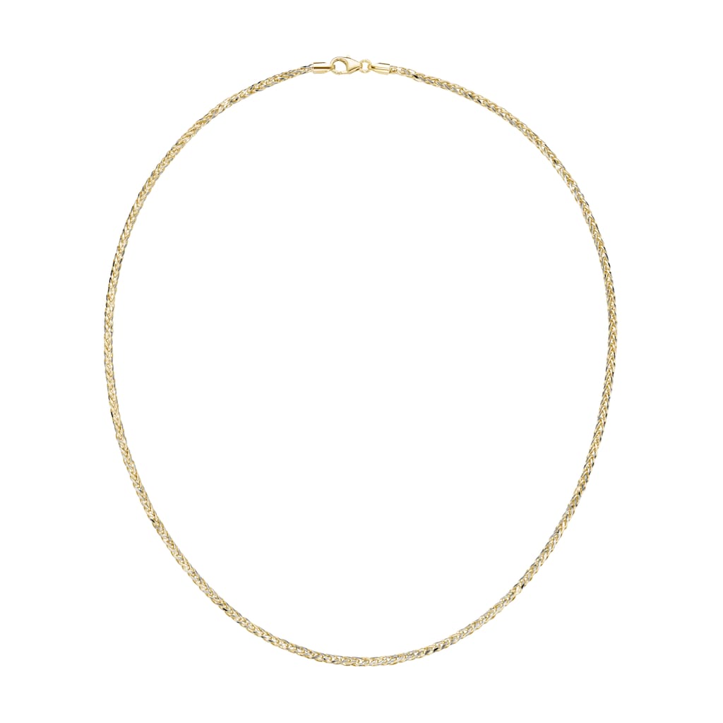 Luigi Merano Goldkette »Kette in Zopfketten-Muster bicolor, Gold 585«