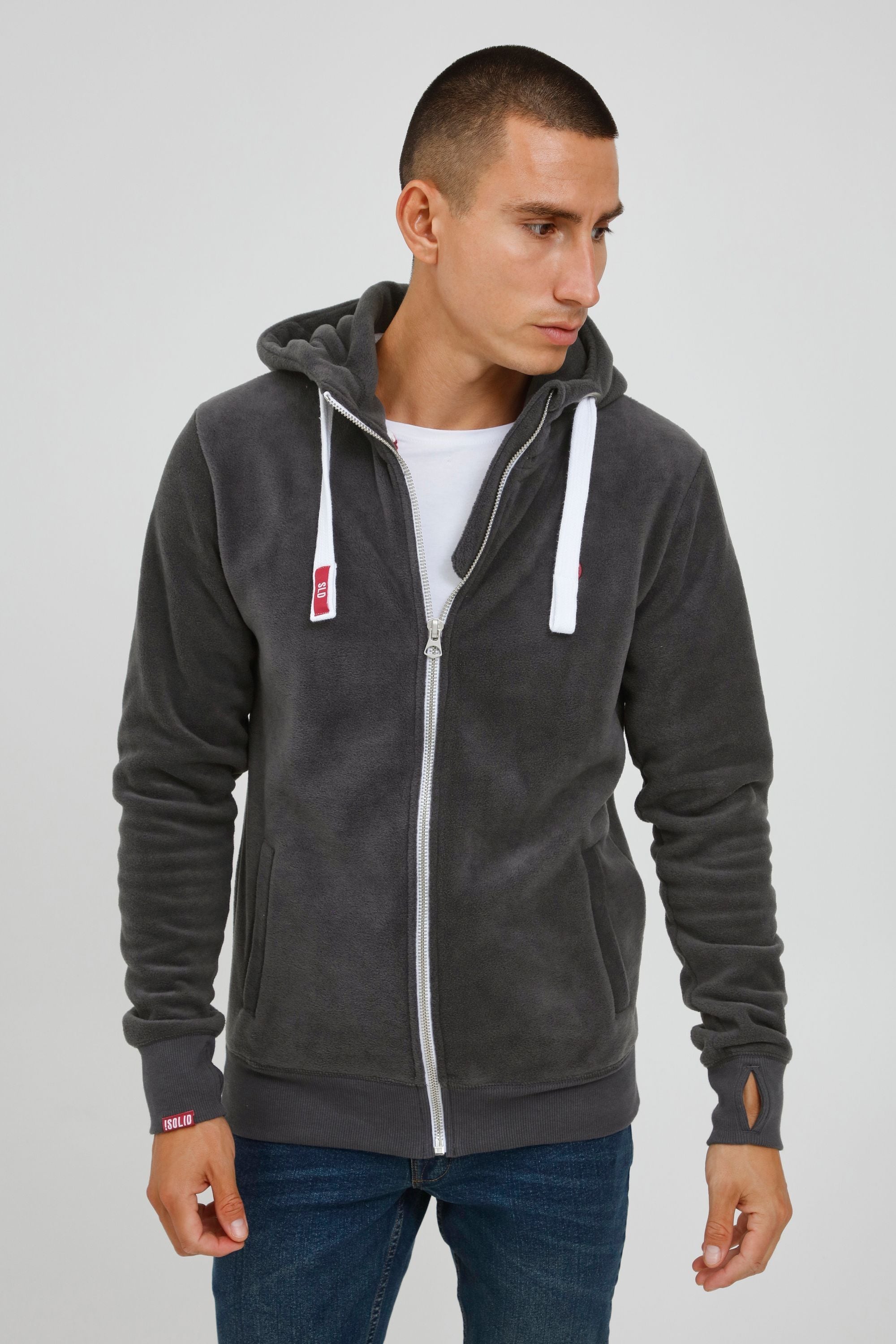 !Solid Fleecejacke »Fleecejacke SDLo«, mit Kapuze