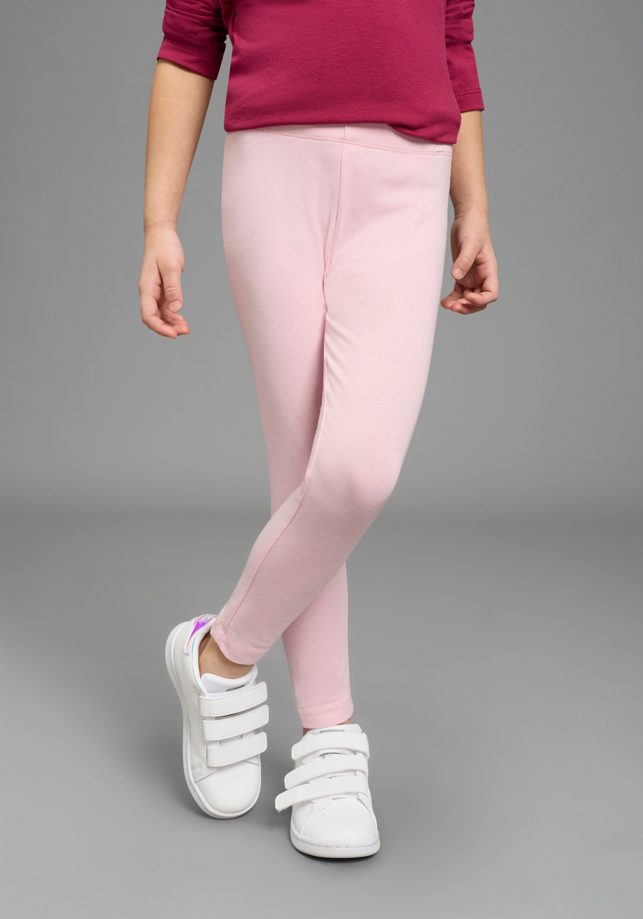 KIDSWORLD Leggings »2er Pack Leggings mit Einhorn-Muster«  für Mädchen, extra-enge Beinform, mit Gummizug am Bund