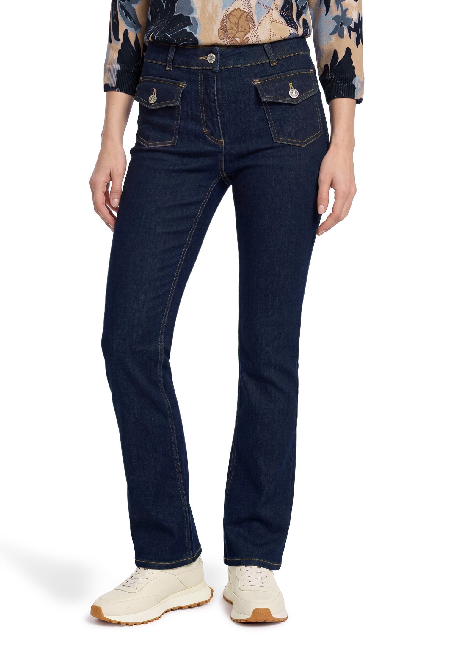 Betty Barclay Bootcuthose »Flared Cut-Jeans mit aufgesetzten Taschen«