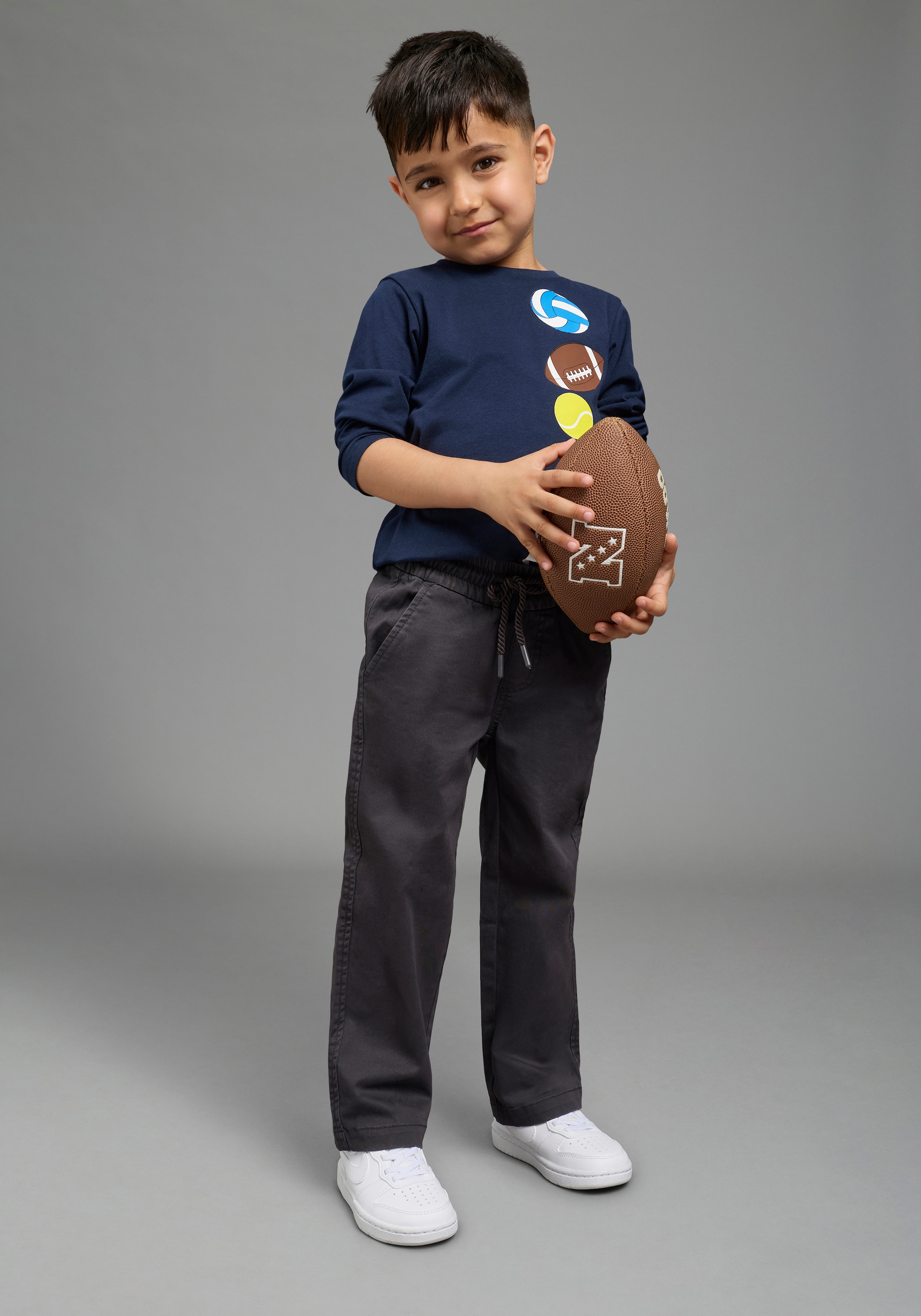 KIDSWORLD Schlupfhose »Twillhose in Schlupfform«  Twillhose in gerader Passform, mit innenliegendem Gummizug im Bund