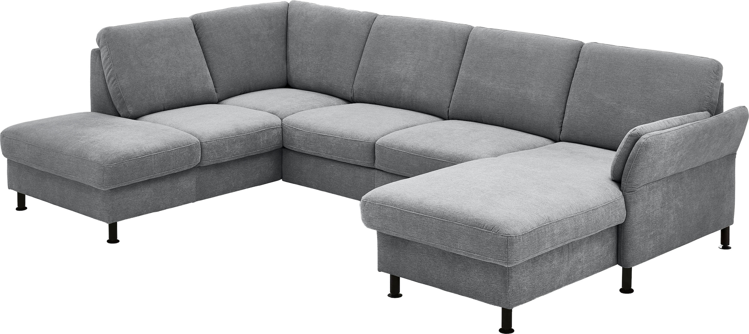 Die PlanBar Wohnlandschaft »ZE-EM18013 U-Form, Breite 305 cm« wahlweise mit Kopfstützen und Liegearmlehne