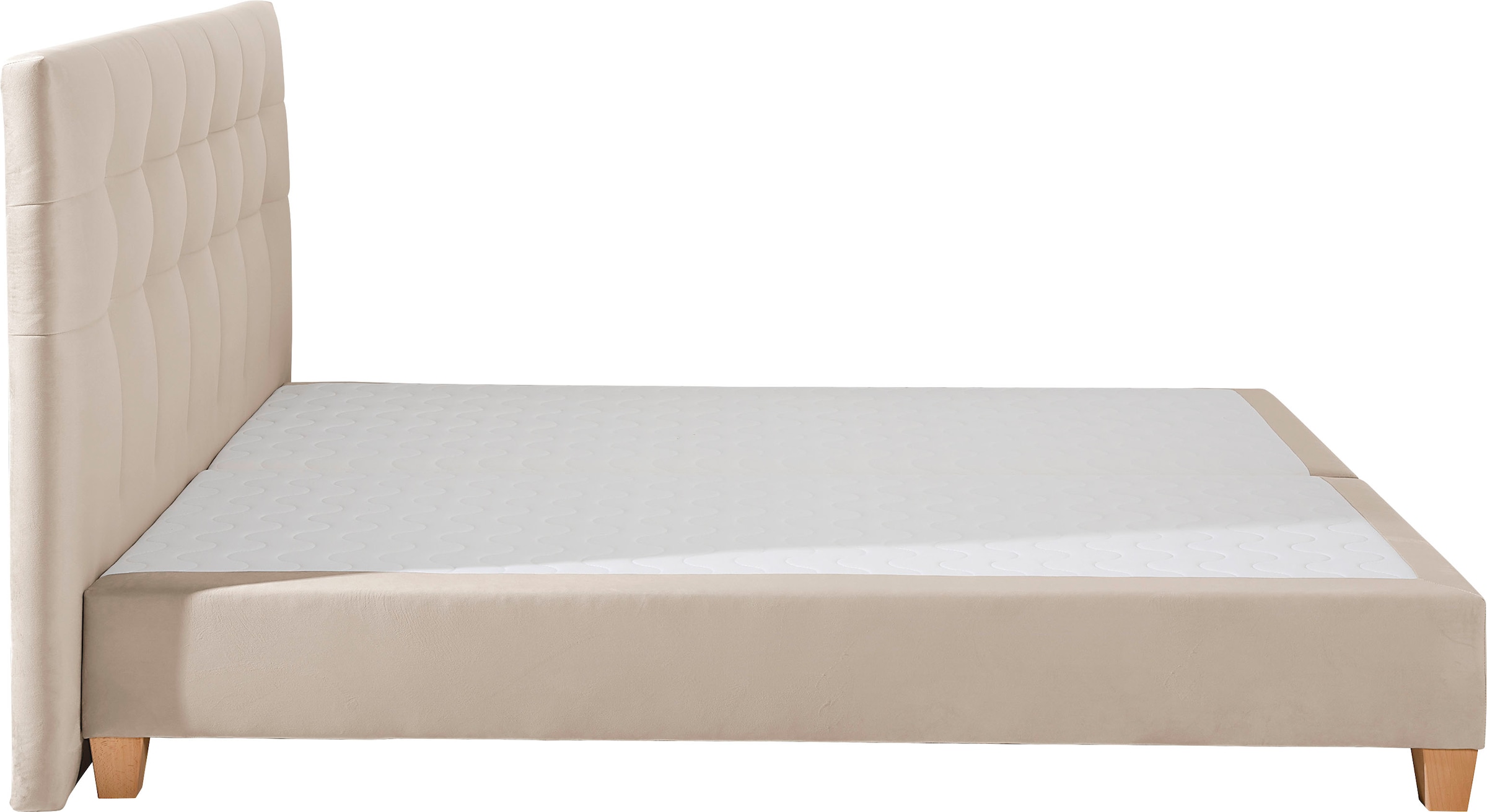 Home affaire Boxspringbett »Moulay«, inkl. Topper, in Überlänge 220 cm, 3 Härtegrade, auch in H4