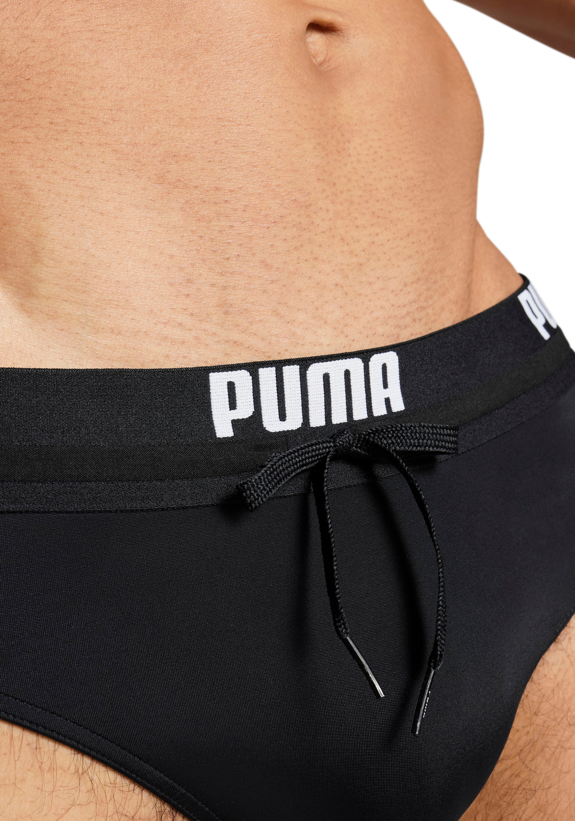 PUMA Badeslip, mit elastischem Logobund